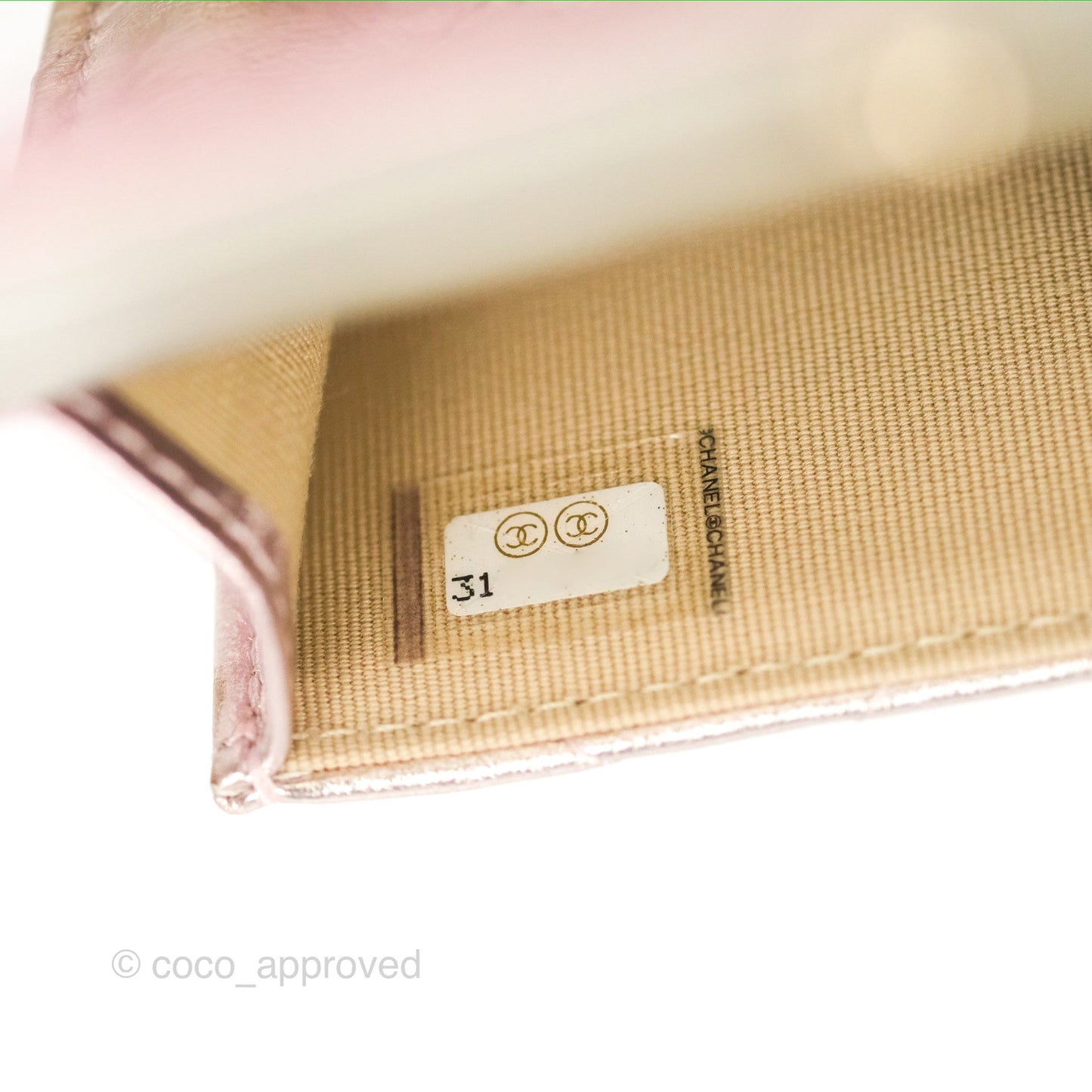 Chanel Waist Belt Bag Metallic Gradient Pink/Silver Lambskin Gold Hardware