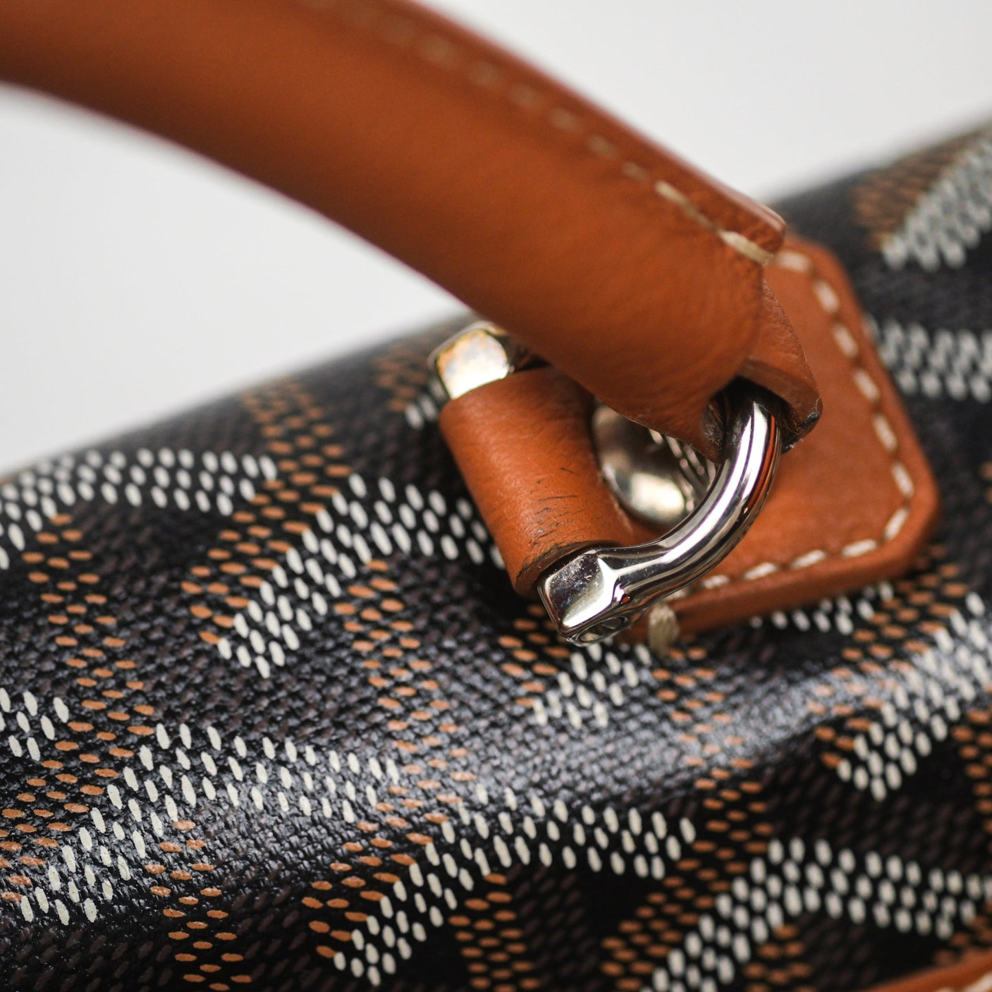 Goyard Saint Léger Backpack Black/ Tan