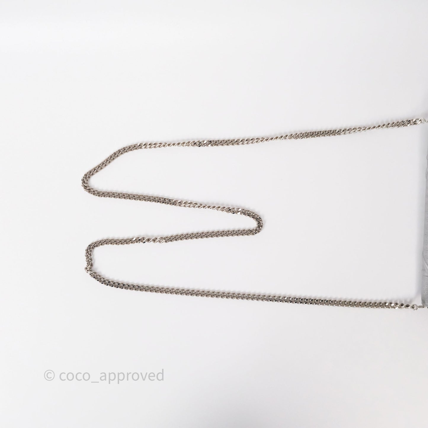 Christian Dior Diorama Wallet on Chain Metallic Silver