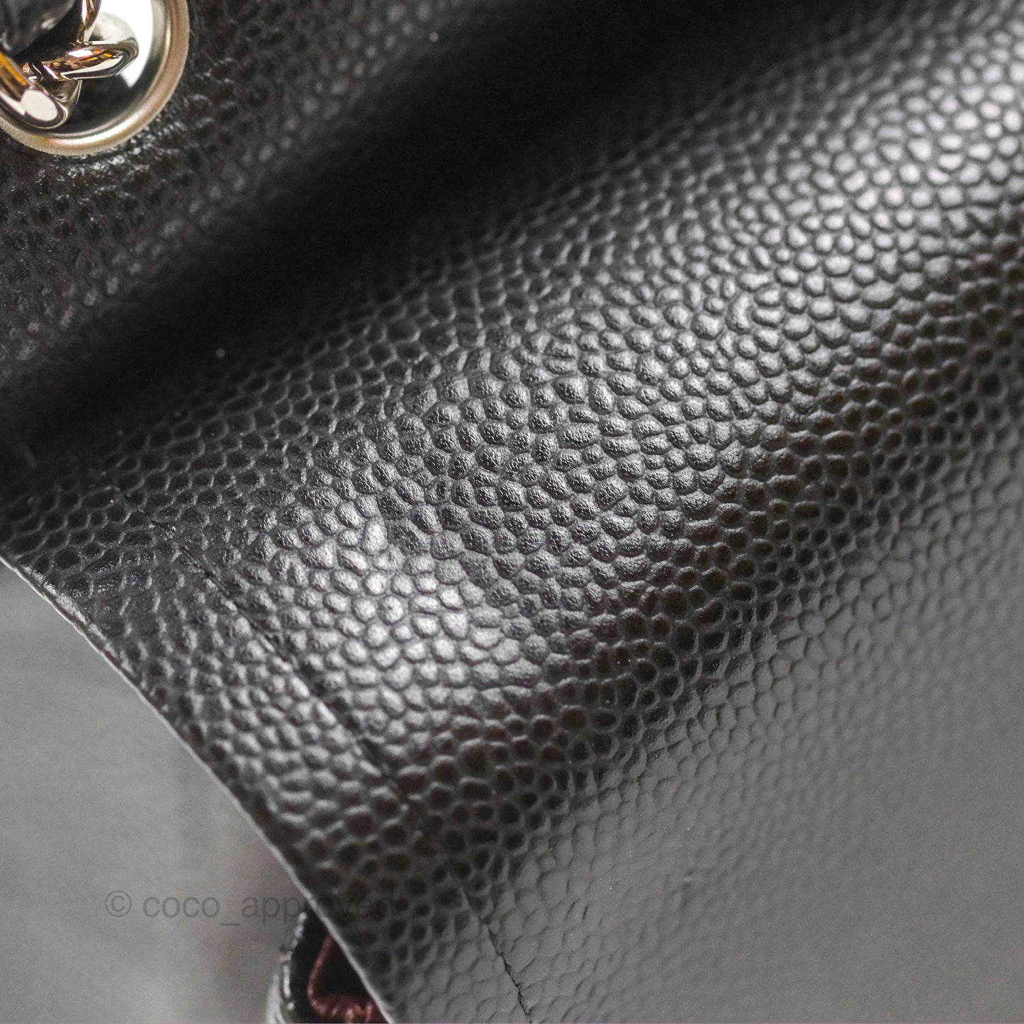 Chanel Jumbo Double Flap Quilted Black Caviar Silver Hardware