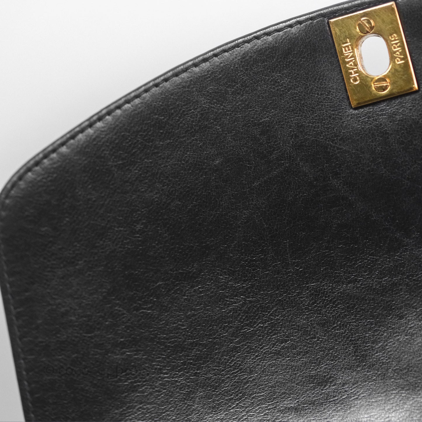 Chanel Vintage Quilted Small Classic Diana Flap Bag Black Lambskin 24K Gold Hardware