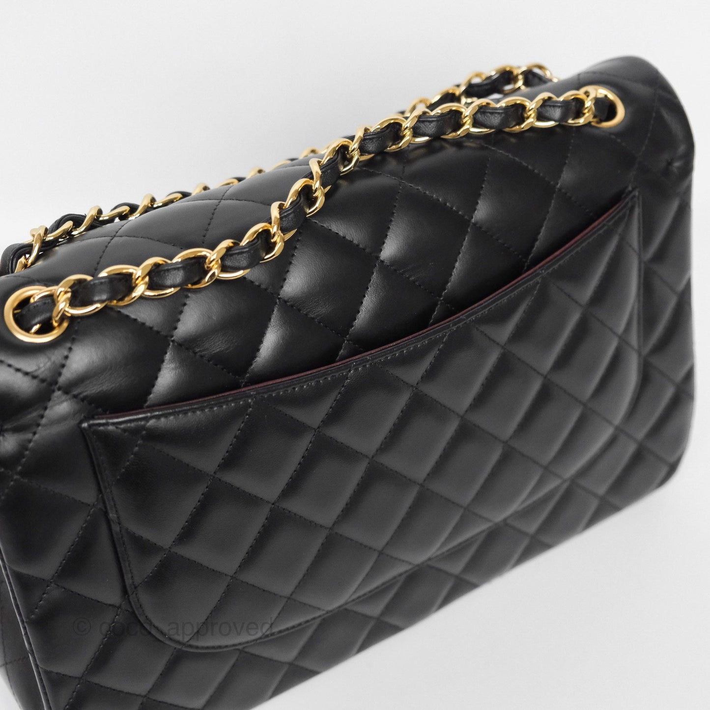 Chanel Jumbo Double Flap Black Lambskin Gold Hardware⁣⁣