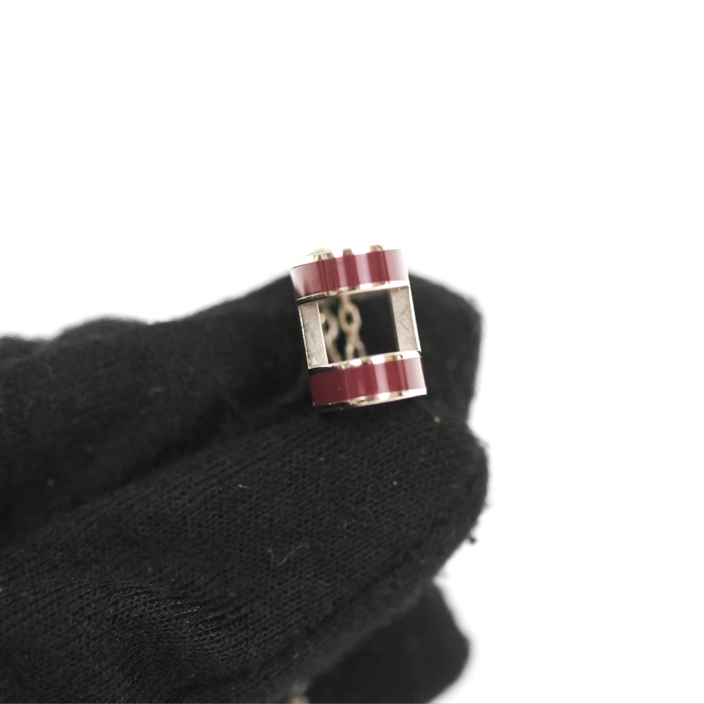 Hermès Pop H Pendant Necklace Rouge Brique Palladium Hardware