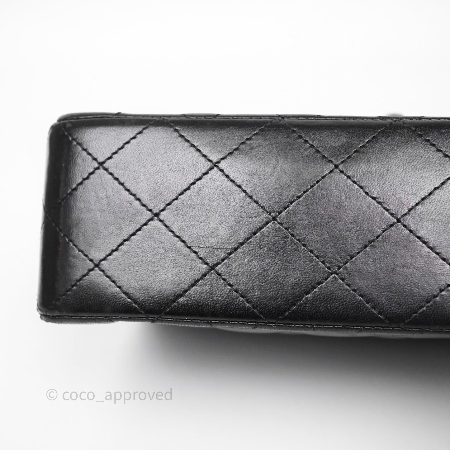 Chanel Small Classic Flap Quilted Black Lambskin Silver Hardware