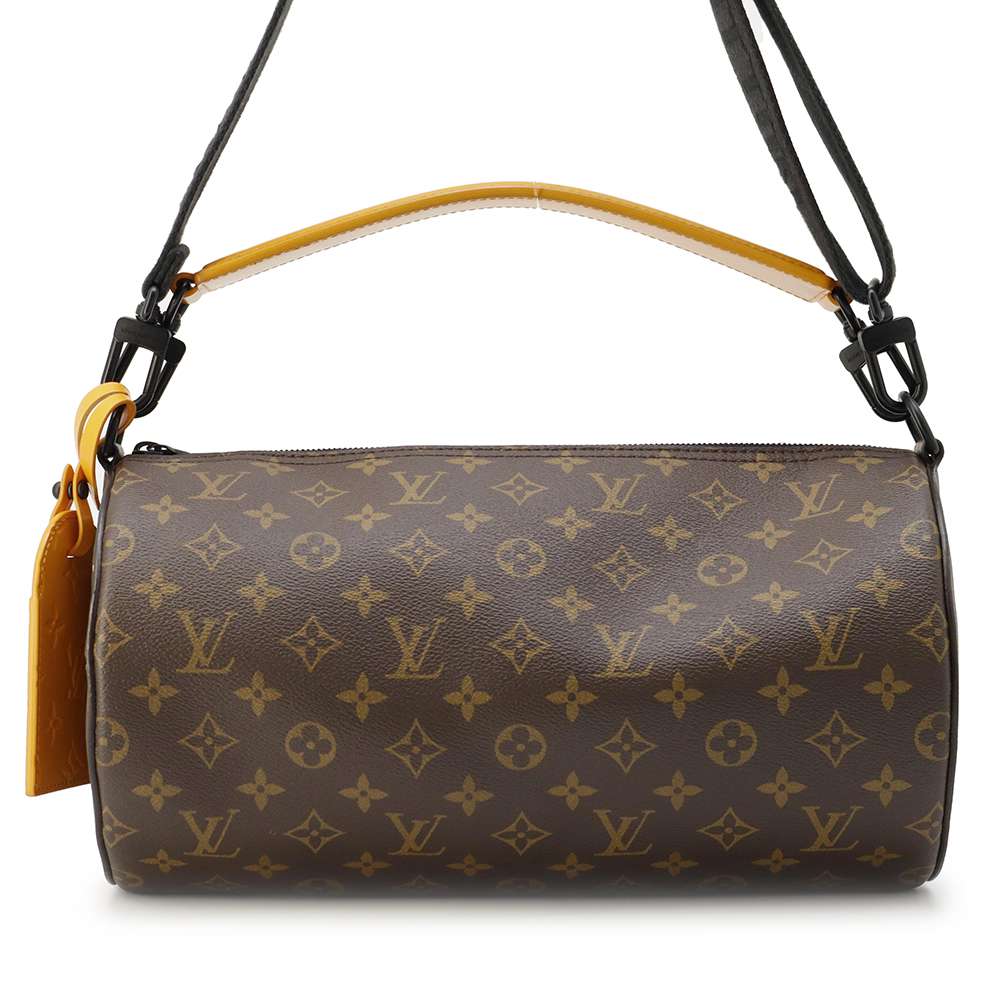 LOUIS VUITTON Soft Polochon Noir M46691 Monogram Macassar Canvas
