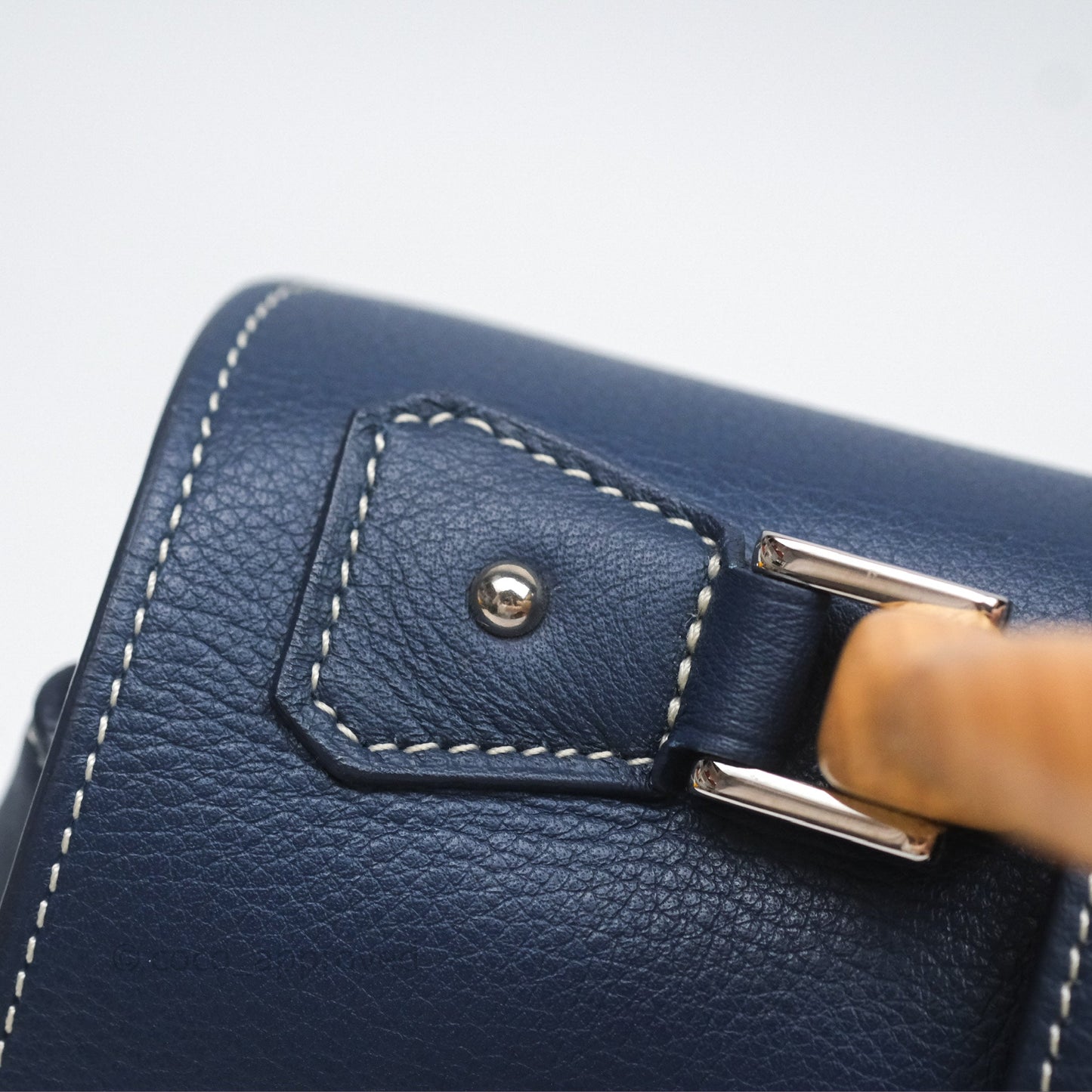 Goyard Saïgon Mini Bag Navy Goyardine Canvas/ Chevroches Calfskin