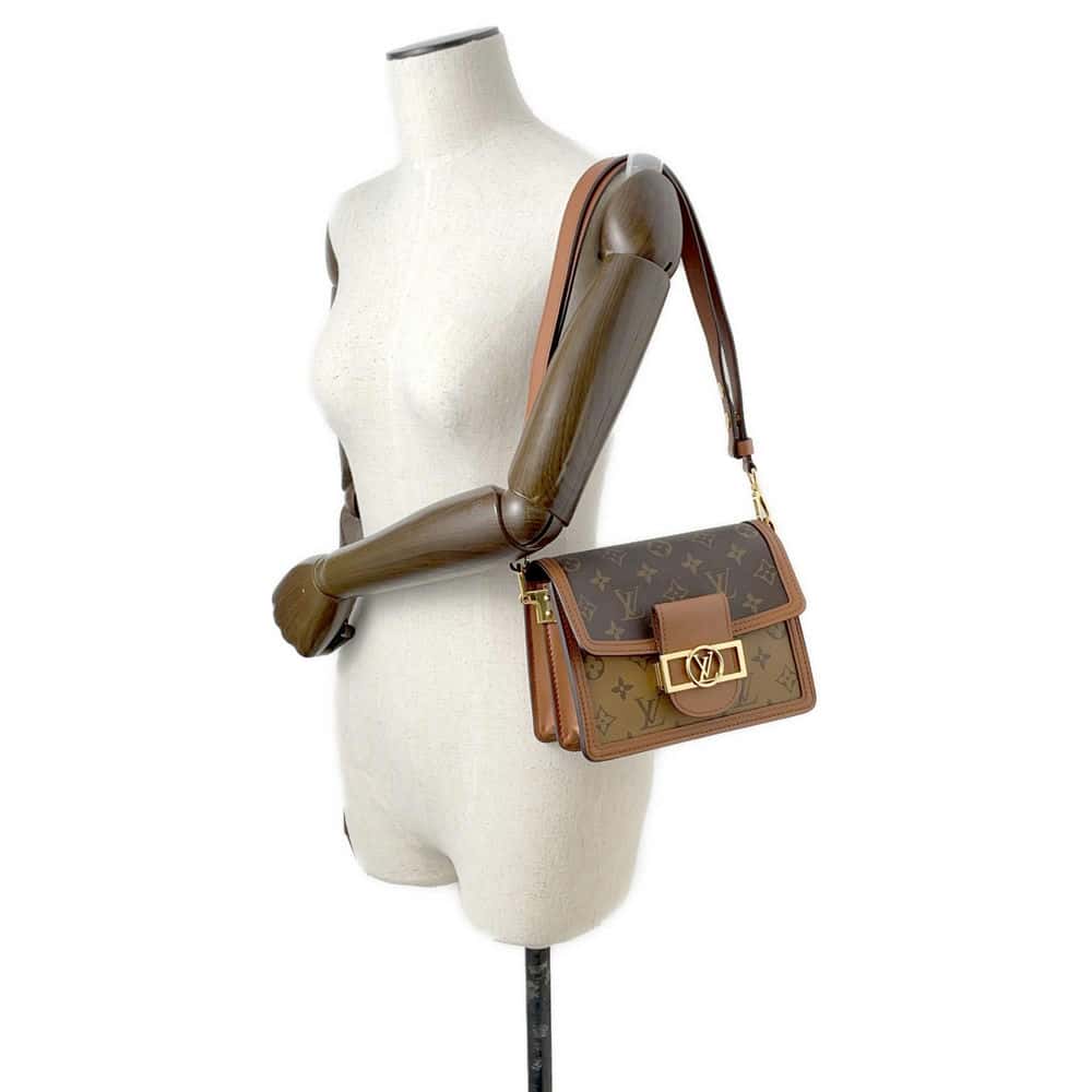 LOUIS VUITTON Dauphine Noir M44580 Monogram Monogram Reverse Canvas Size MINI