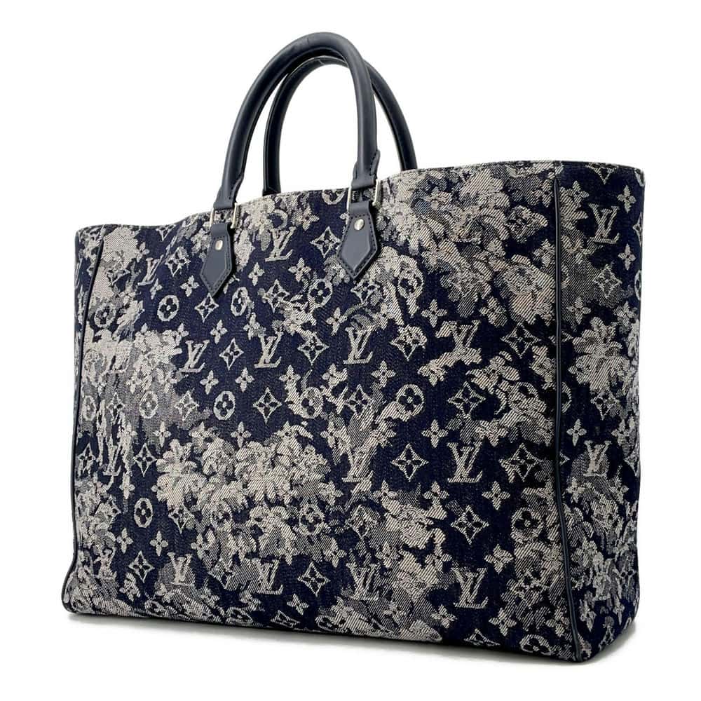 LOUIS VUITTON grand sac Navy M57284 Monogram tapestry