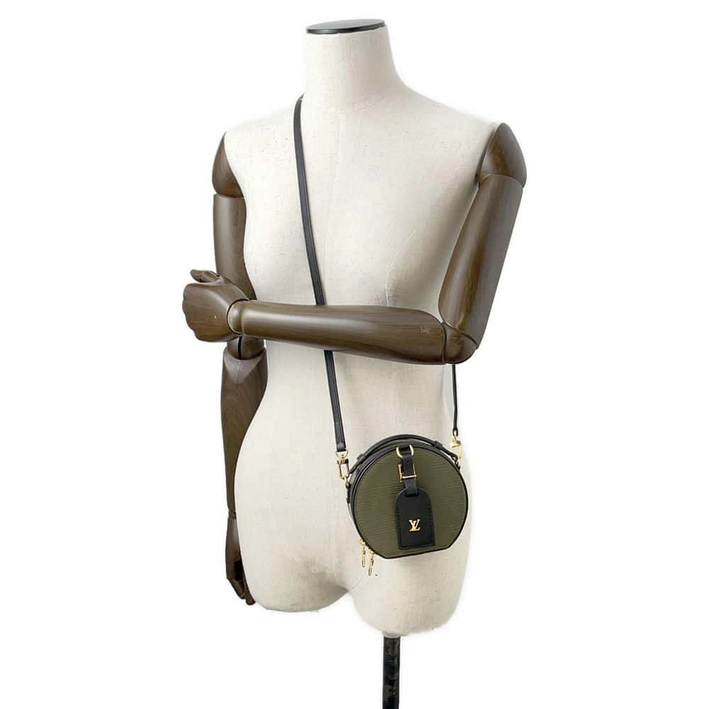 LOUIS VUITTON Mini Boite Chapeau Khaki R96001 Epi Leather