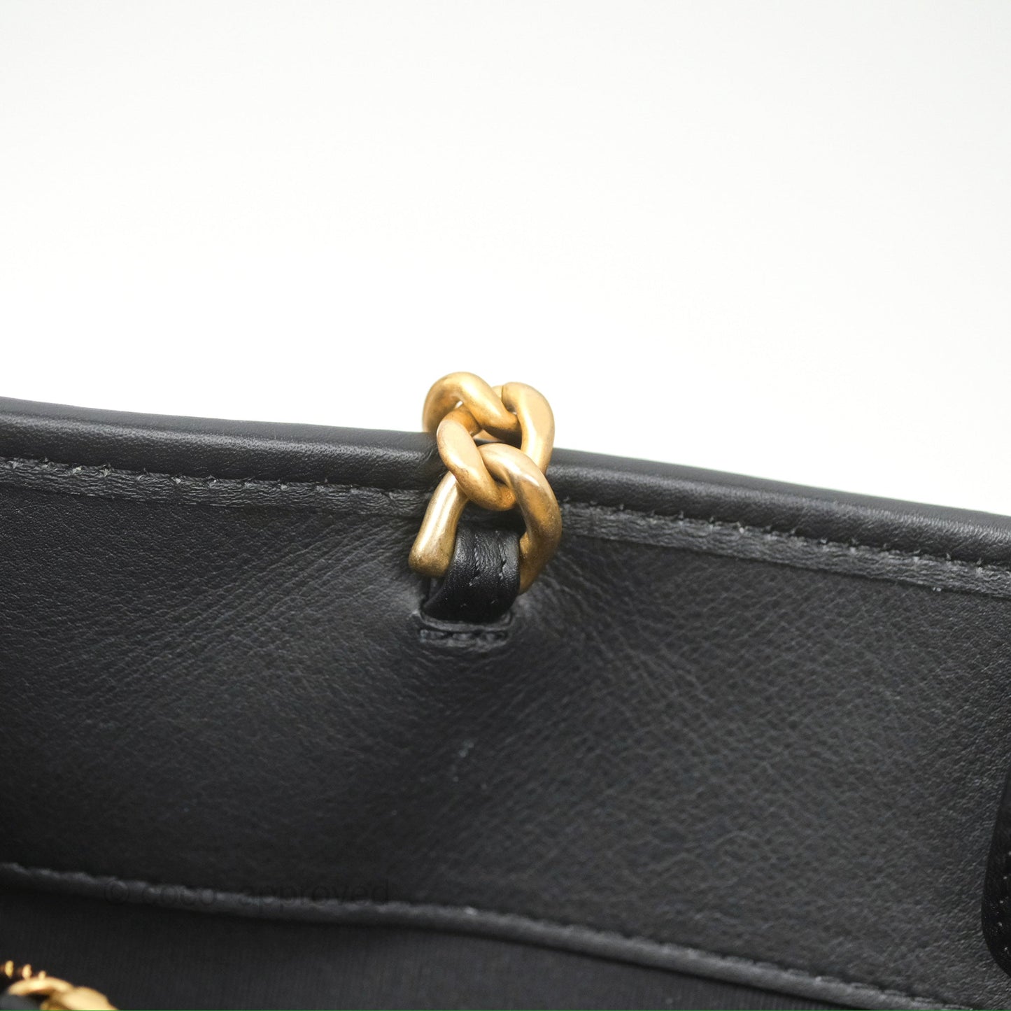 Chanel Tweed Tote Bag Leather Gold Hardware 22K