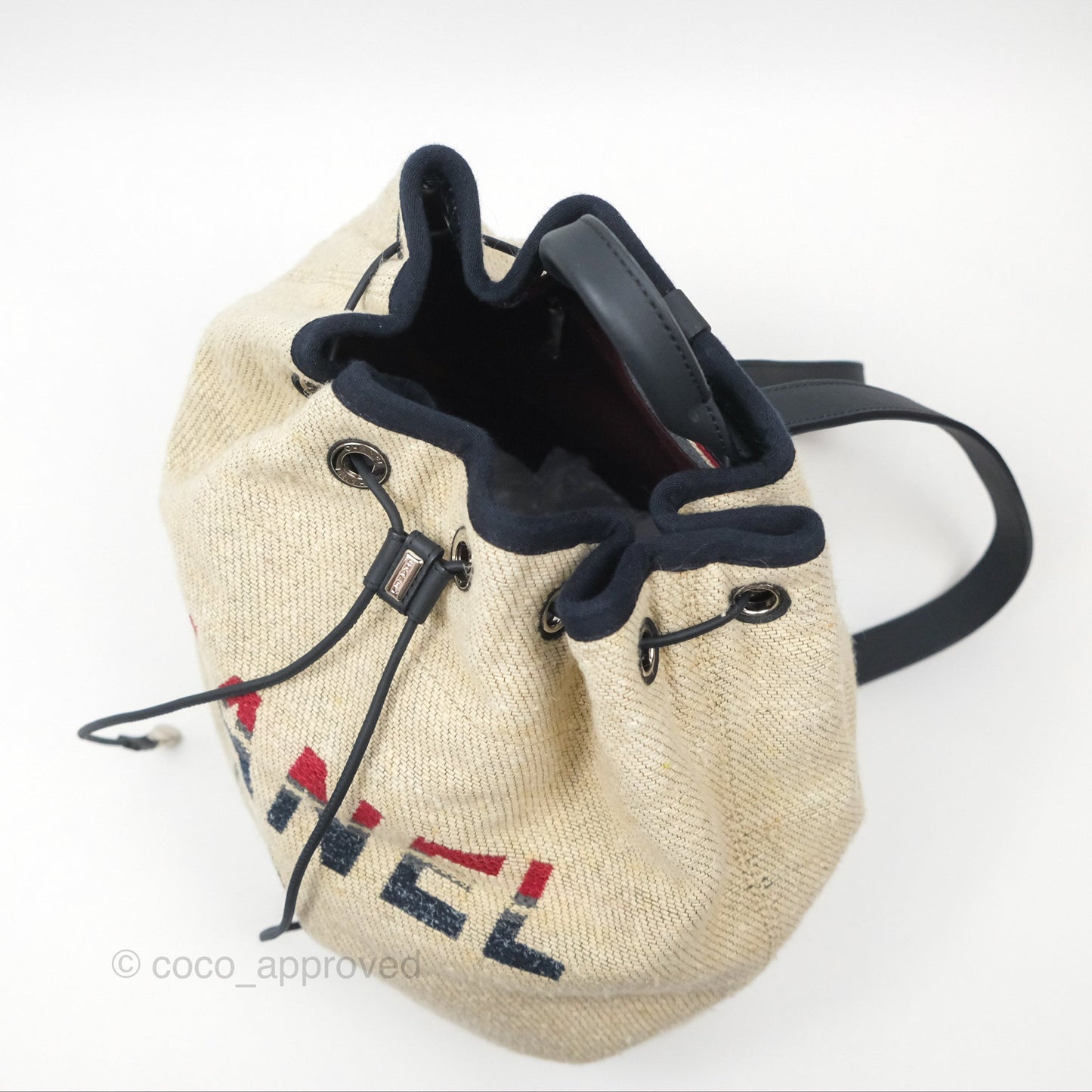 Chanel Canvas Deauville Backpack Beige