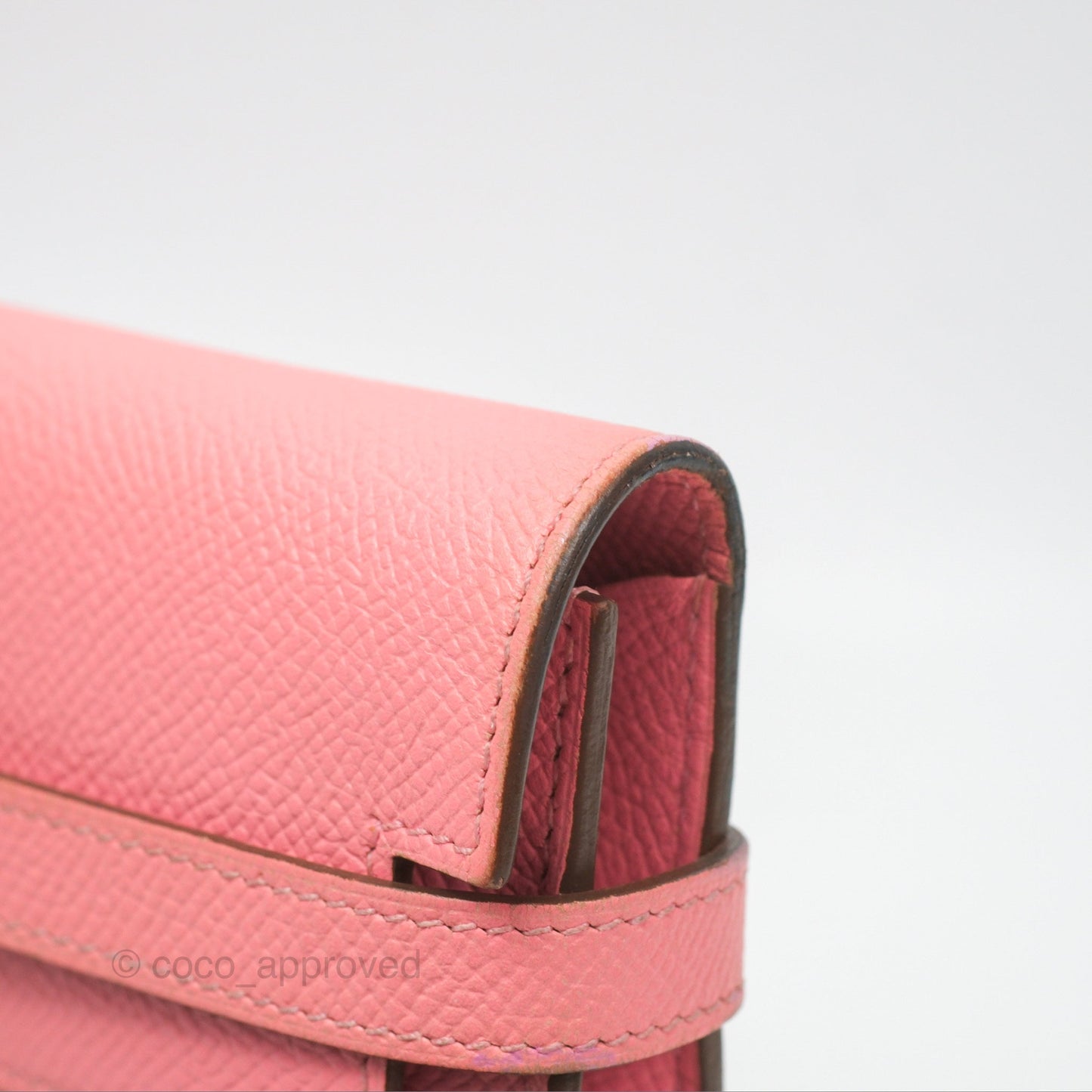 Hermès Kelly Wallet Rose Confetti Epsom Palladium Hardware