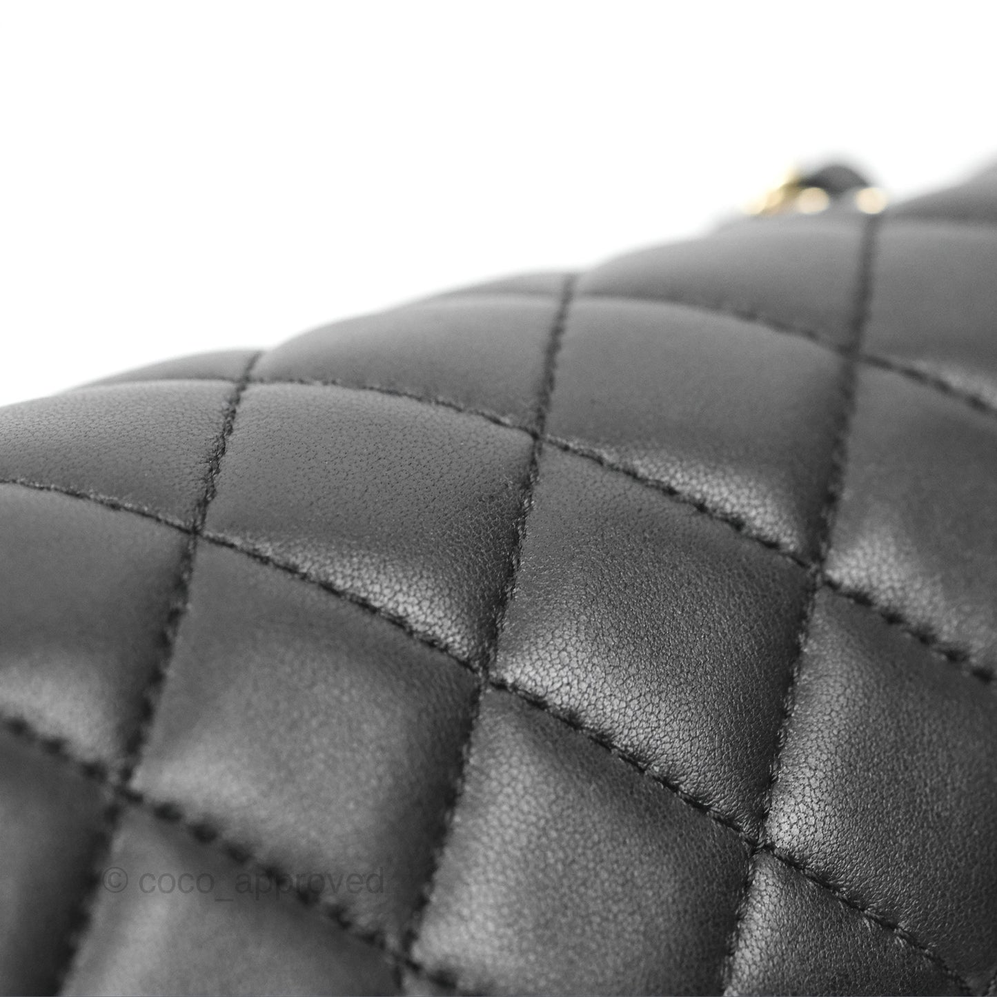 Chanel Ball Crush Mini Rectangular Black Lambskin Gold Hardware 23C