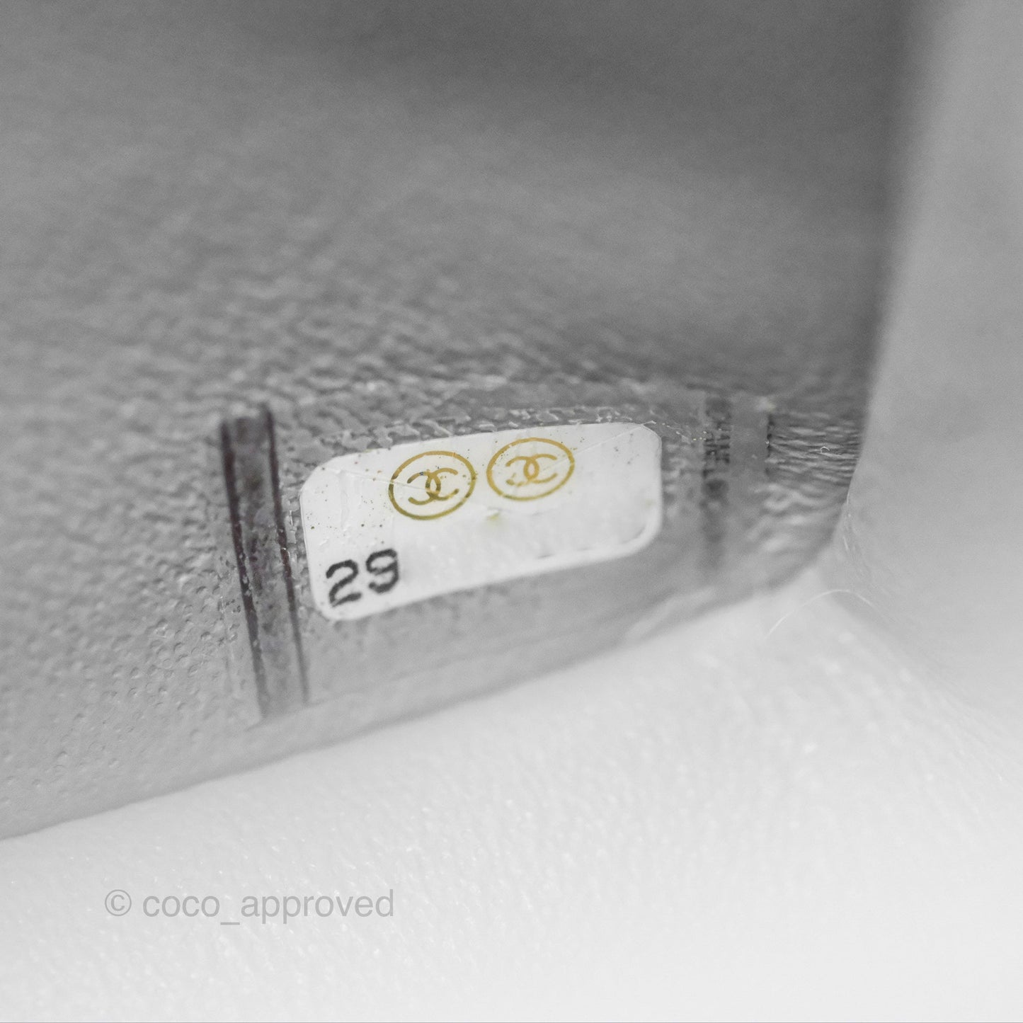 Chanel Small Classic Quilted Flap Grey Caviar Gold Hardware