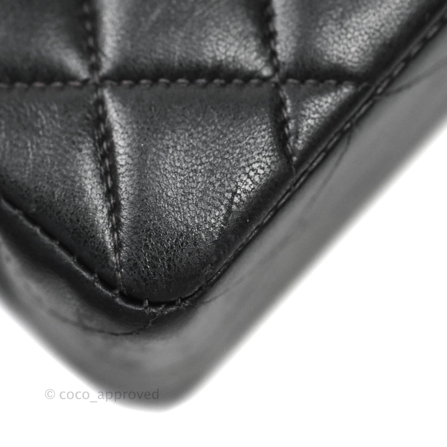 Chanel Classic Vintage Small S/M Flap Black Lambskin 24K Gold Hardware