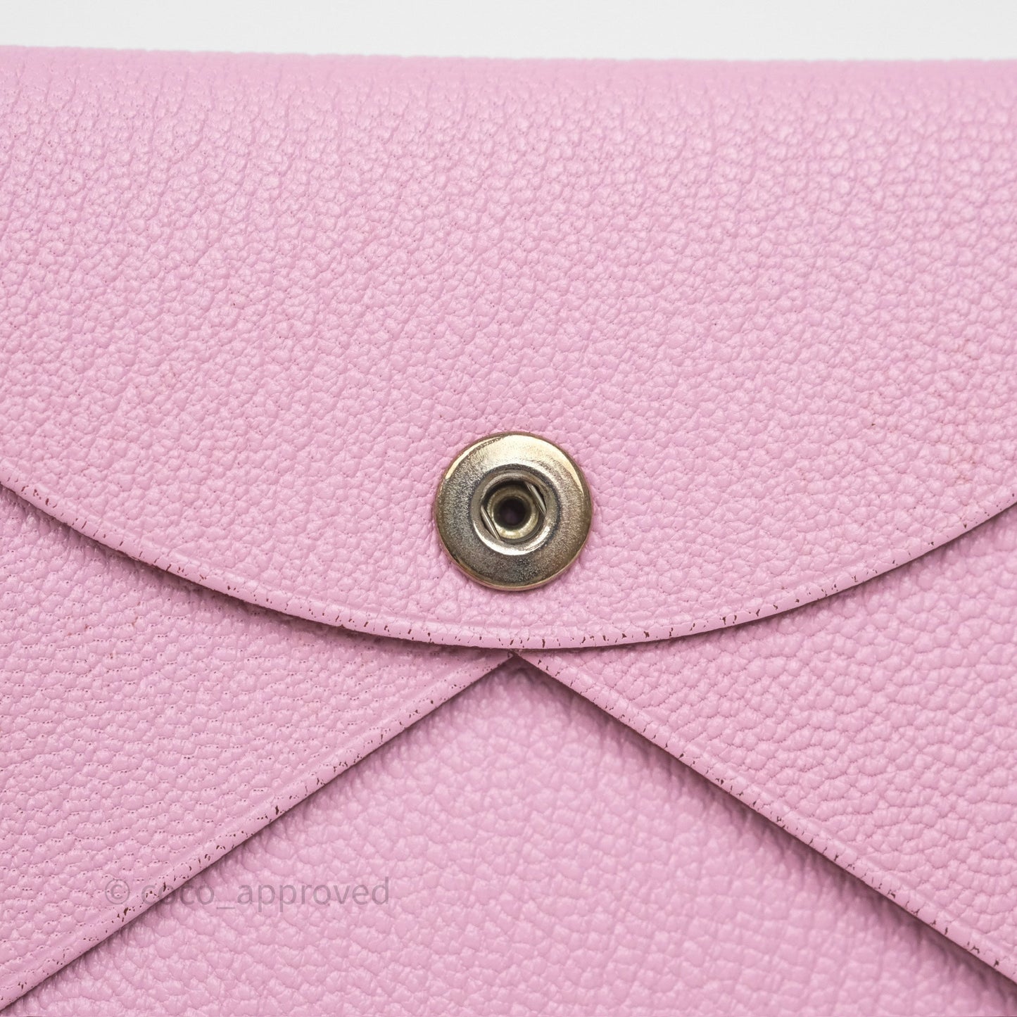 Hermès Calvi Card Holder Mauve Sylvestre Chèvre Mysore