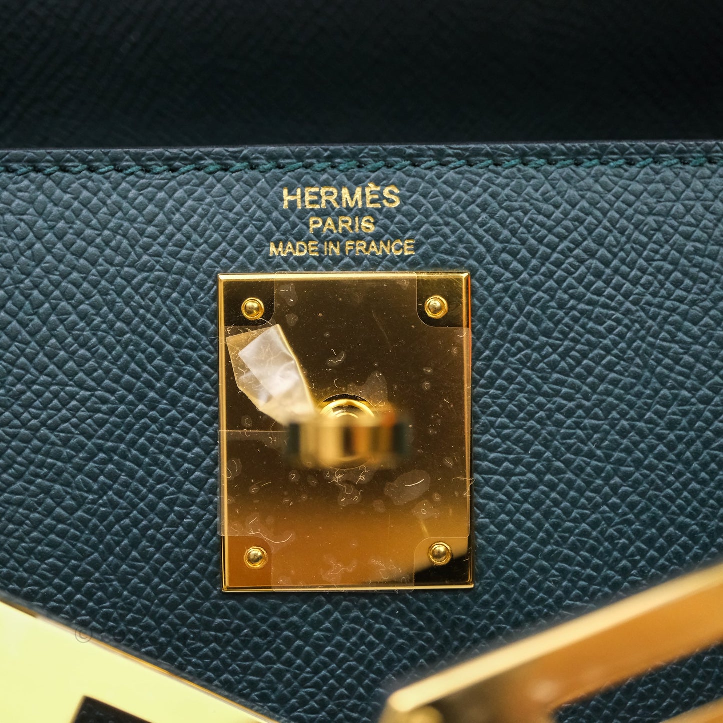 Hermès Kelly 28 6O Vert Cyprès Epsom Gold Hardware