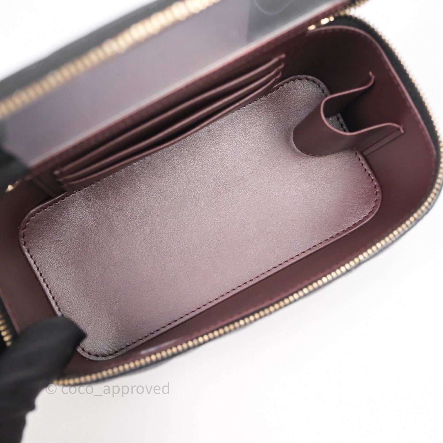 Chanel Vanity Rectangular With Chain Black Caviar Gold Hardware