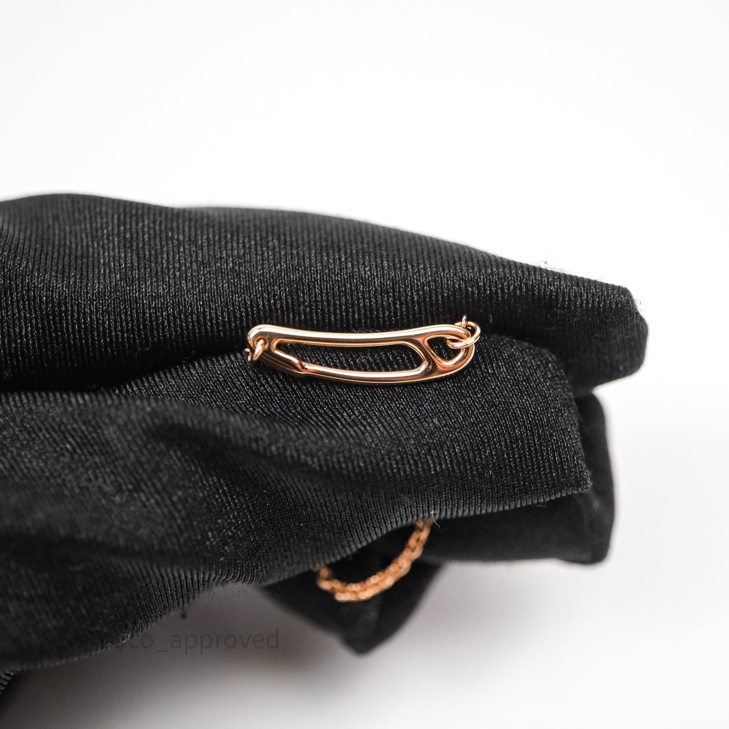 Hermes Chaine d'ancre Mini Punk Earrings Rose Gold