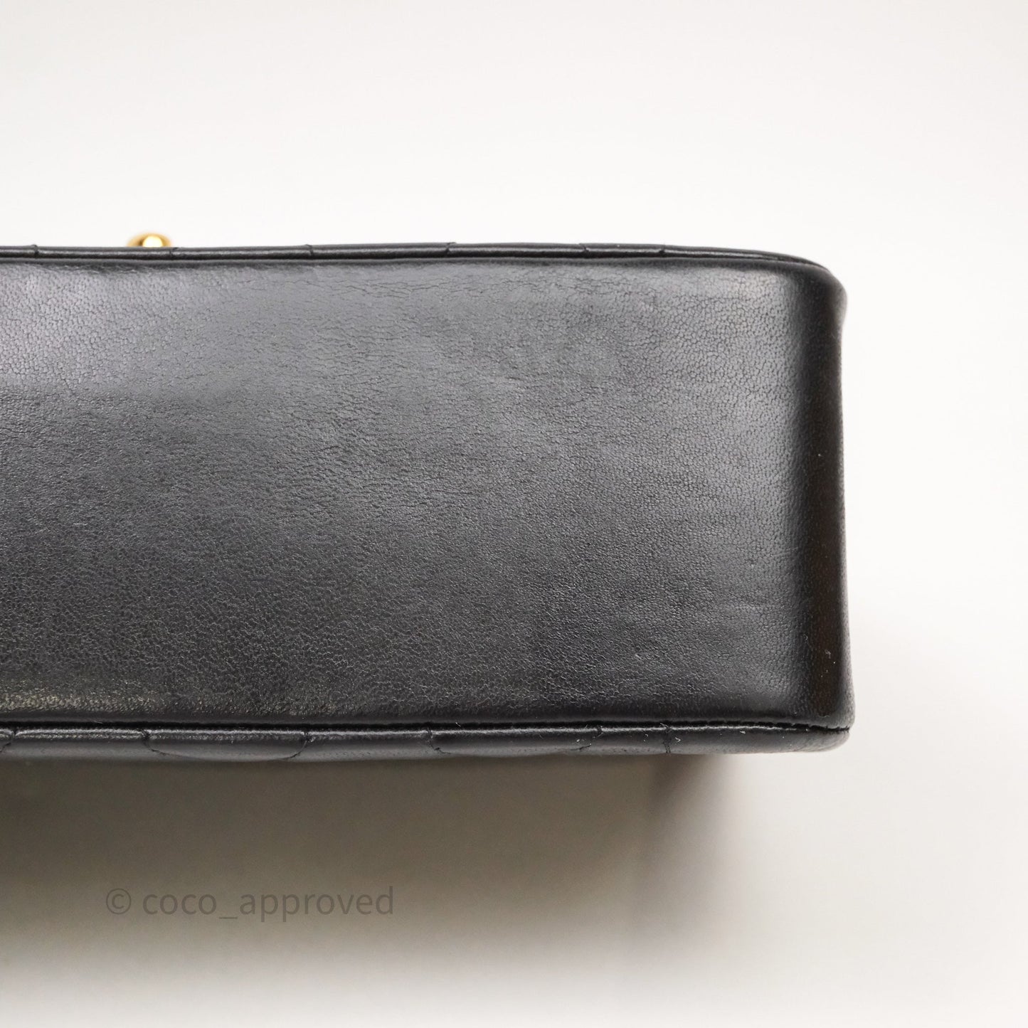 Chanel Vintage Small Classic Diana Flap Bag Black Lambskin 24K Gold Hardware