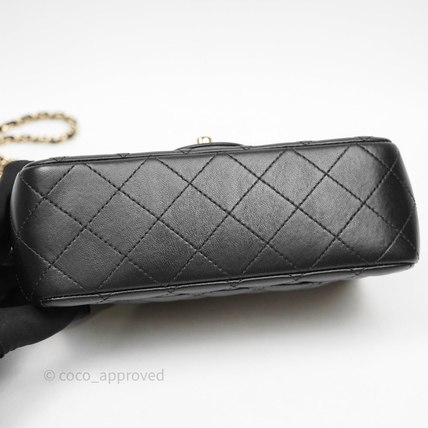 Chanel Ball Crush Mini Rectangular Black Lambskin Gold Hardware