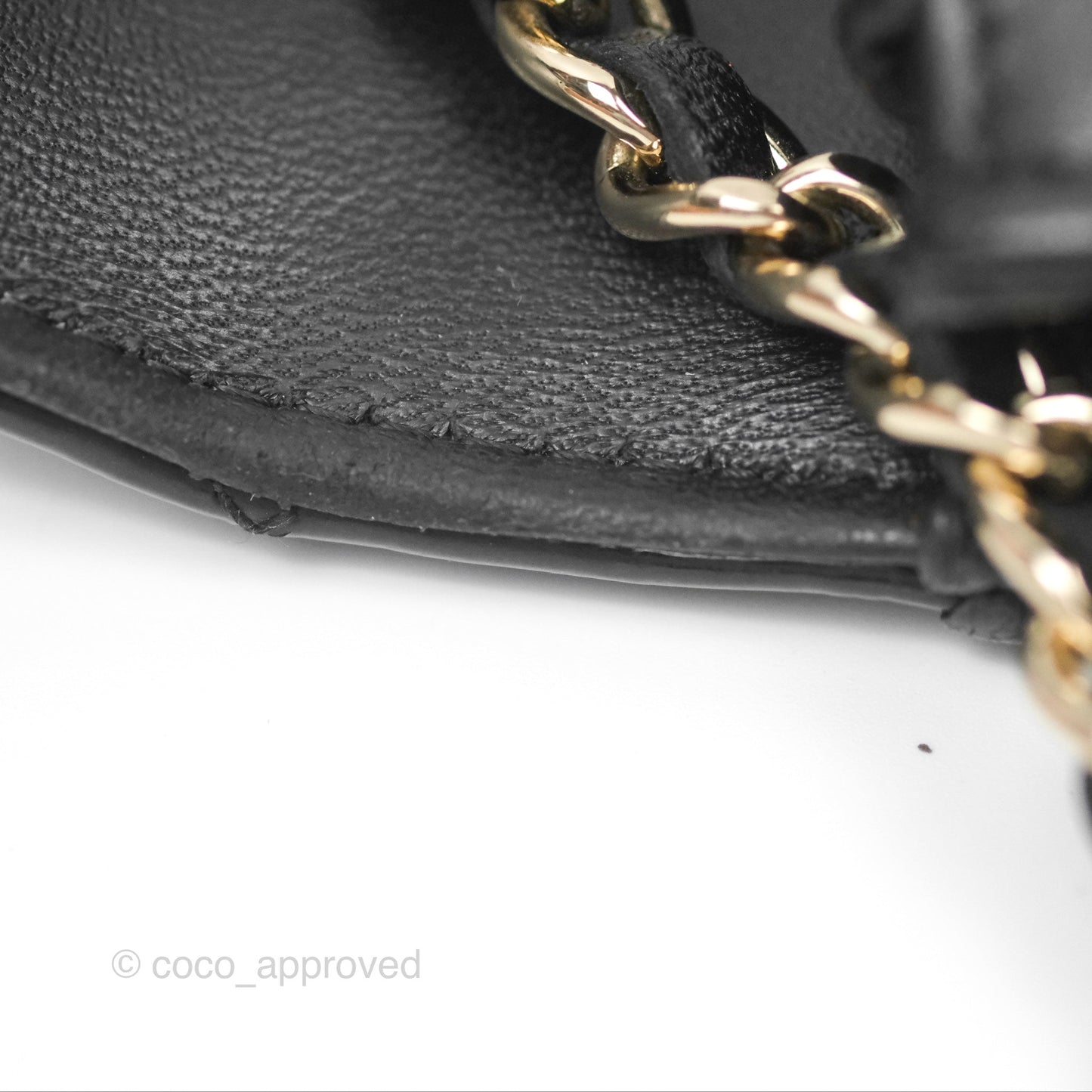 Chanel Wallet On Chain WOC Black Patent Lambskin Gold Hardware