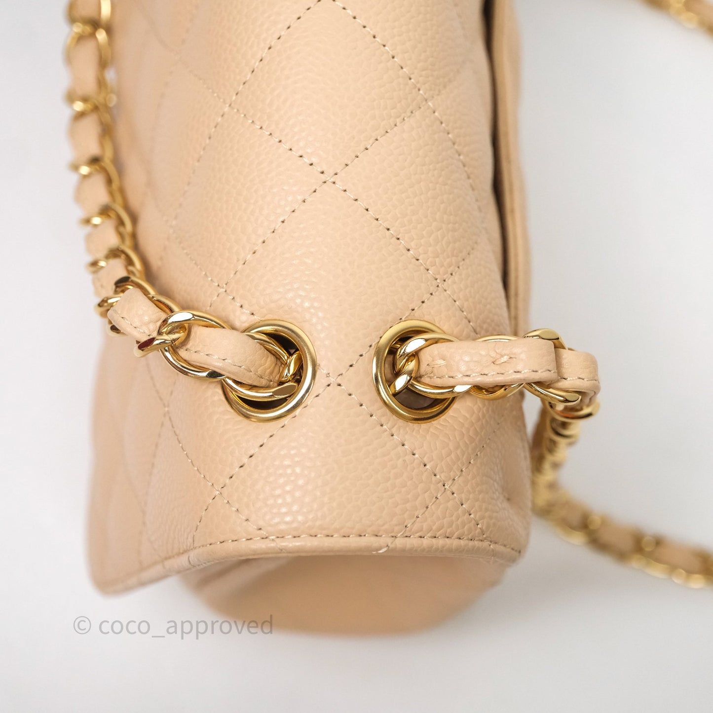 Chanel Jumbo Double Flap Beige Caviar Gold Hardware⁣⁣