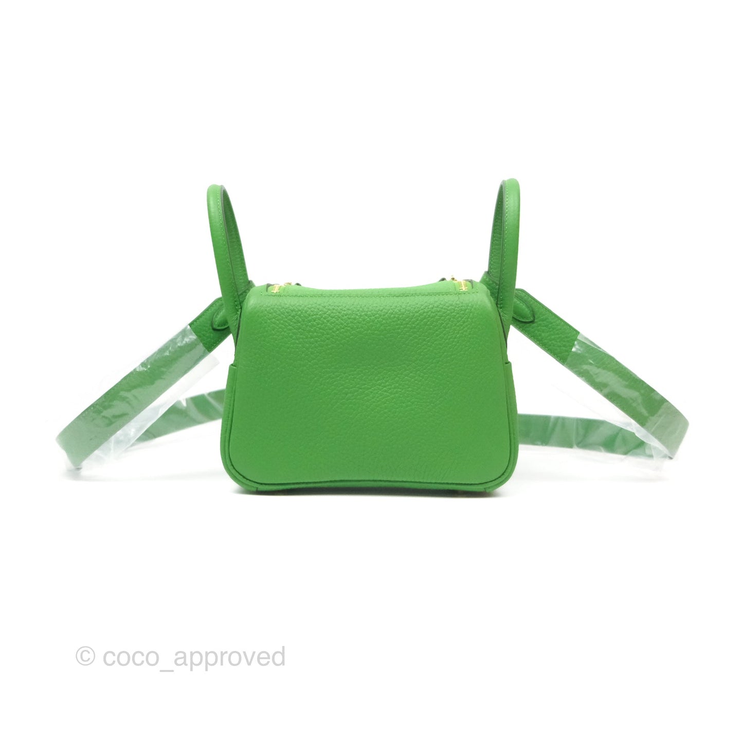 Hermès Mini Lindy 20 Vert Yucca A8 Clemence Gold Hardware