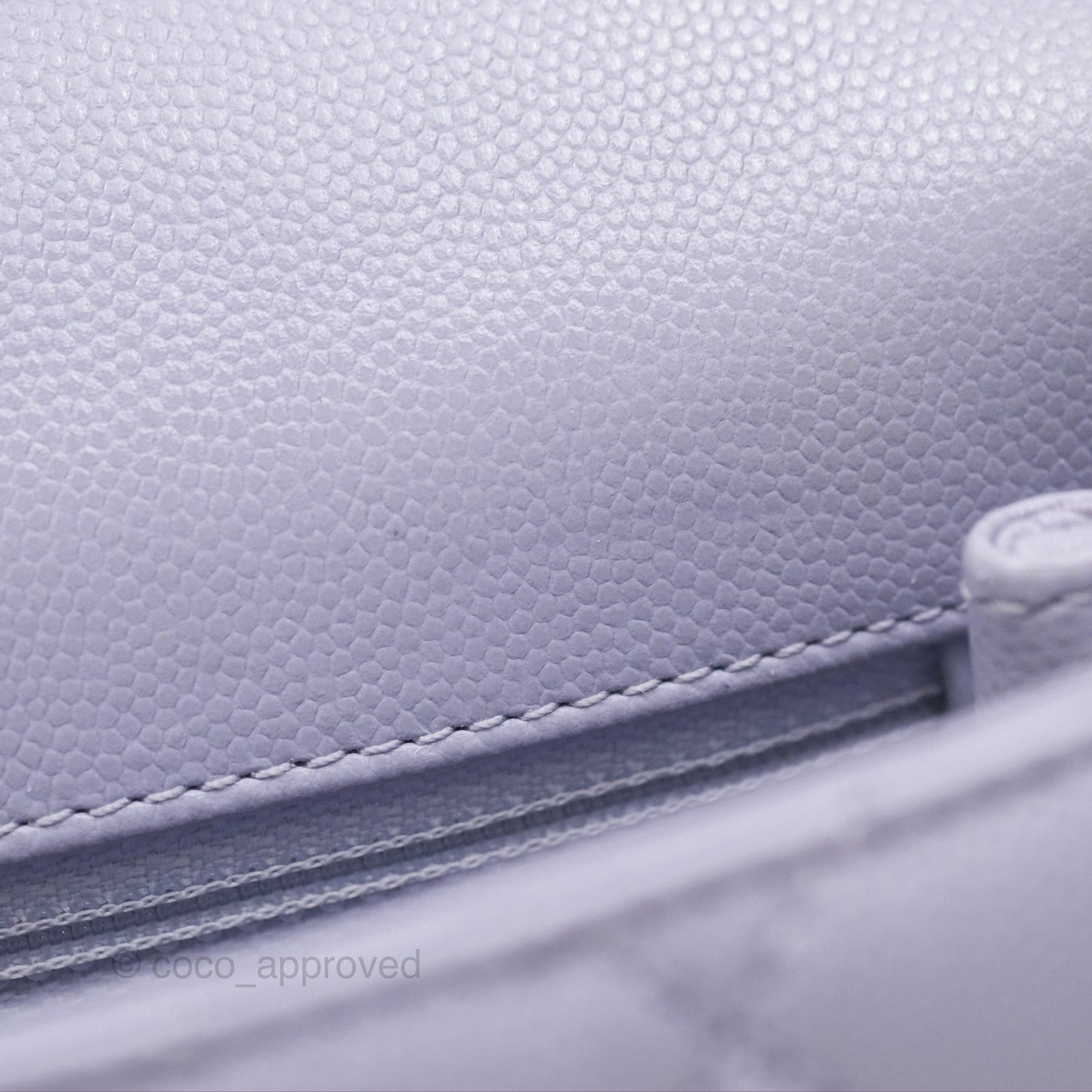 Chanel Mini Coco Handle Lilac Caviar Gold Hardware