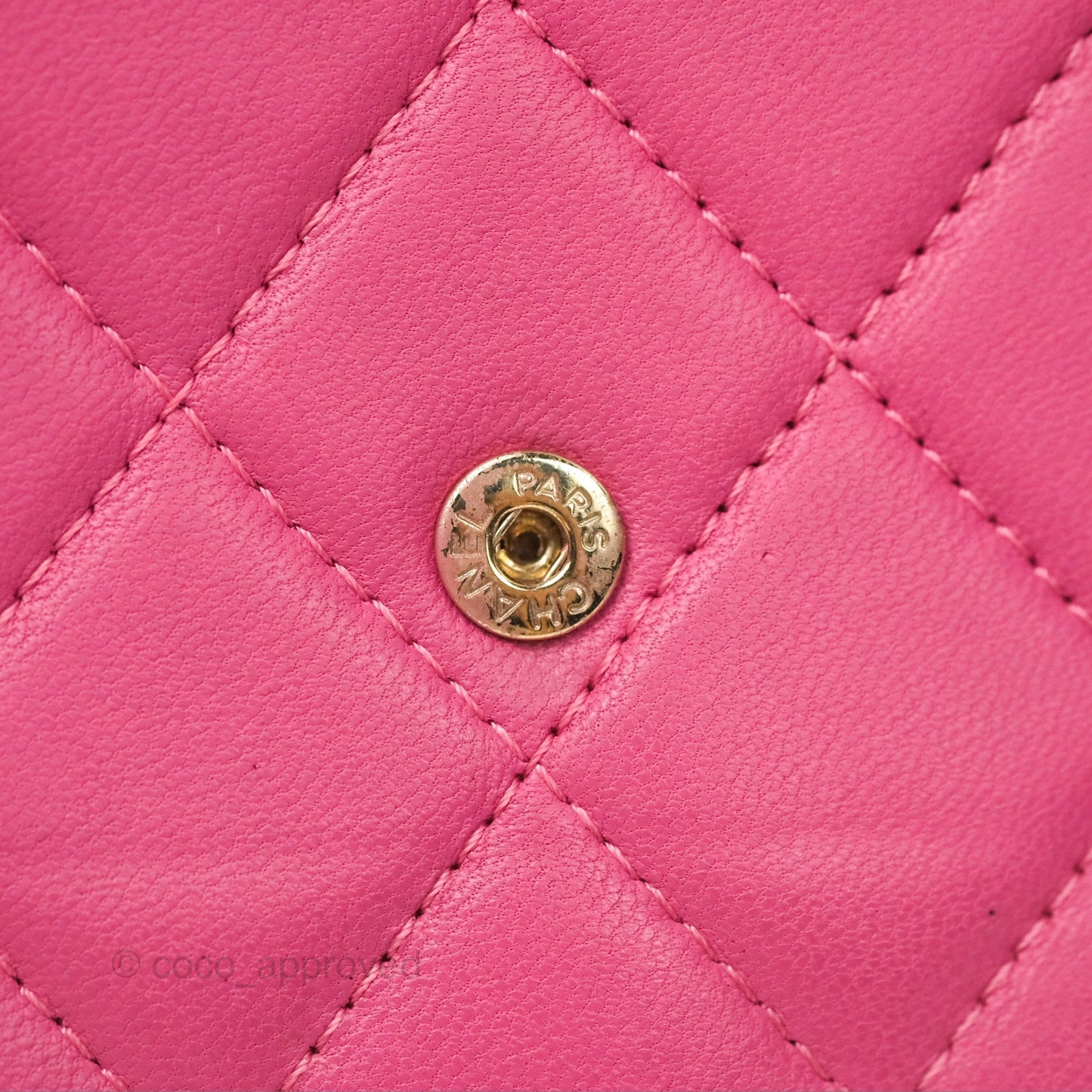 Chanel Classic Quilted Long Wallet Pink Lambskin Gold Hardware