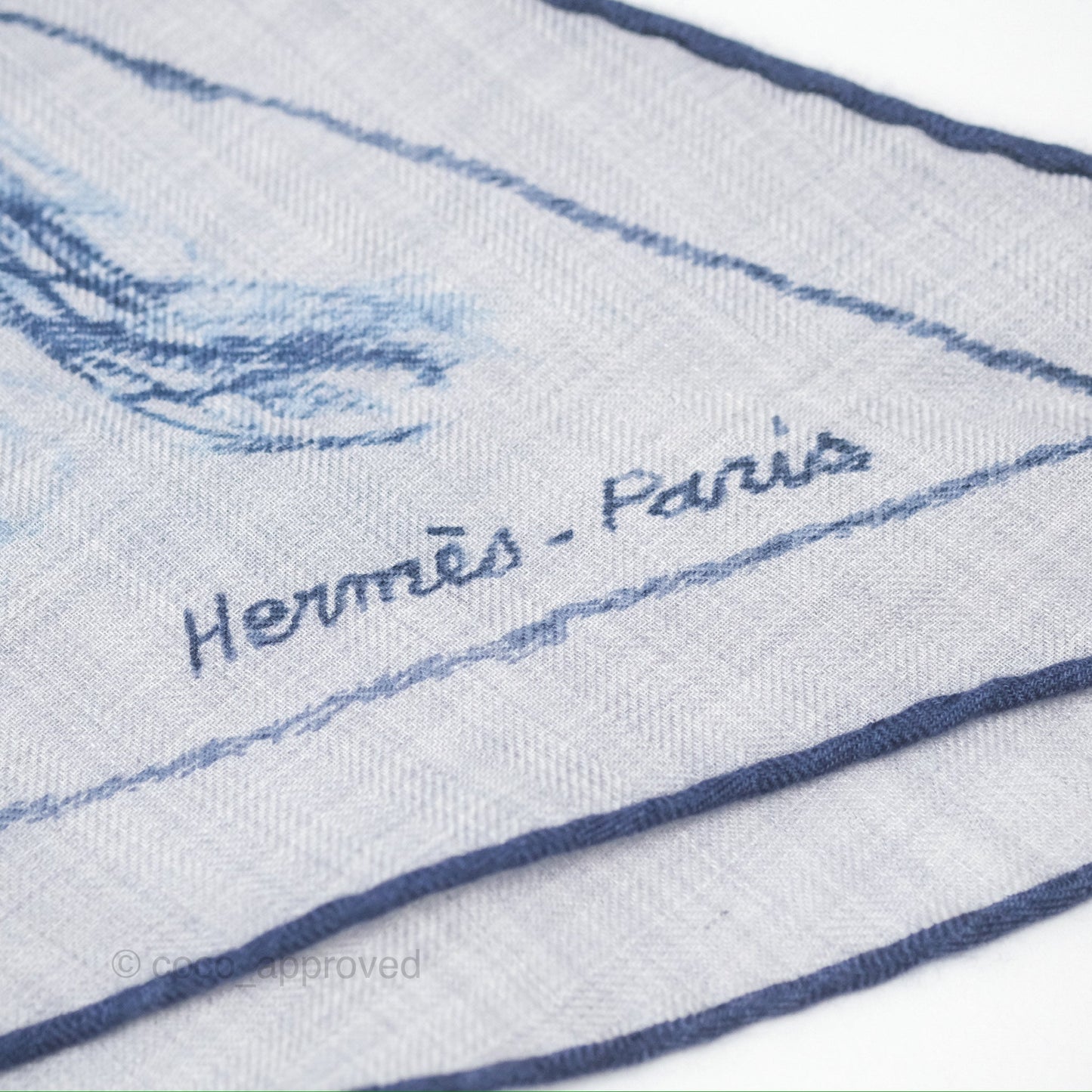 Hermes Pirouette Au Galop Cashmere Triangle Scarf