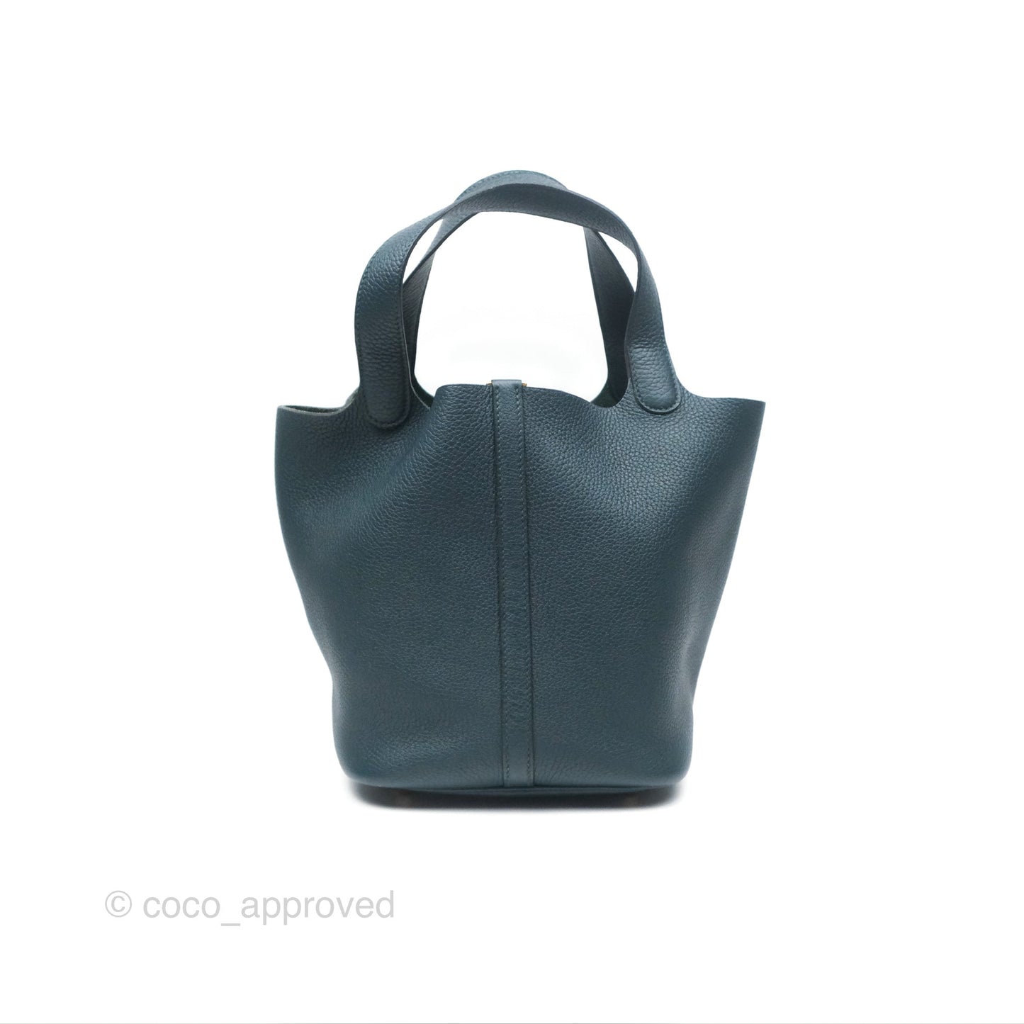 Hermès Picotin 22 Vert Cypress 6O Clemence Gold Hardware