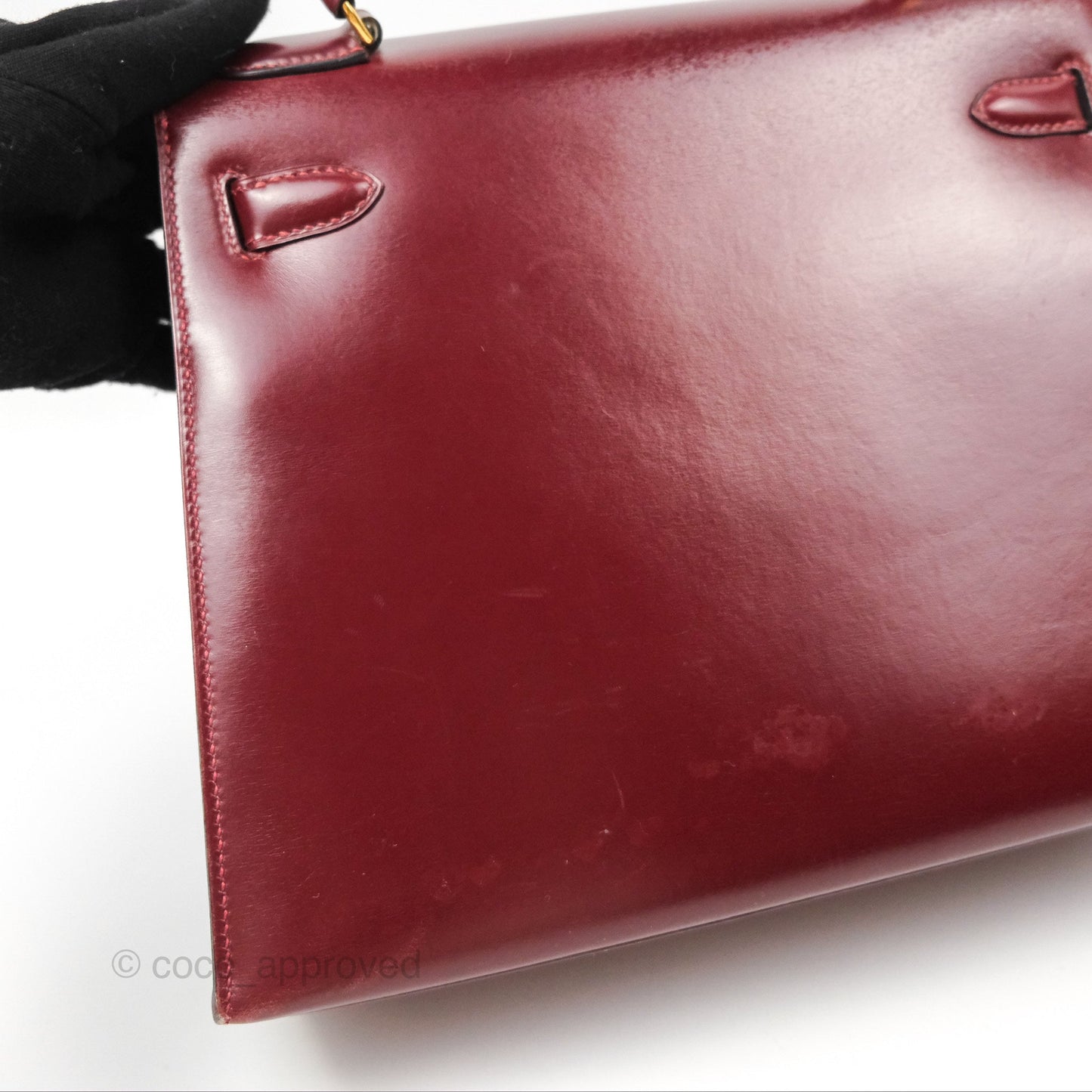 Hermès Kelly Sellier 28 Box Rouge Gold Hardware