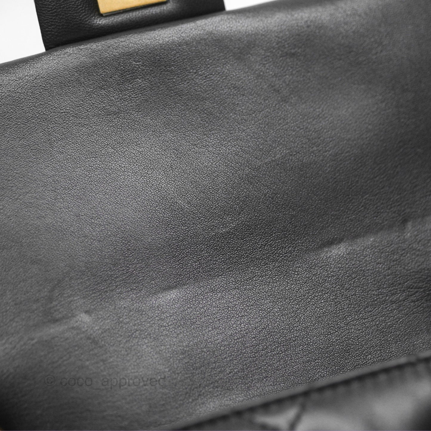 Chanel Mini Flap Bag With Heart CC Charm Black Lambskin Aged Gold Hardware