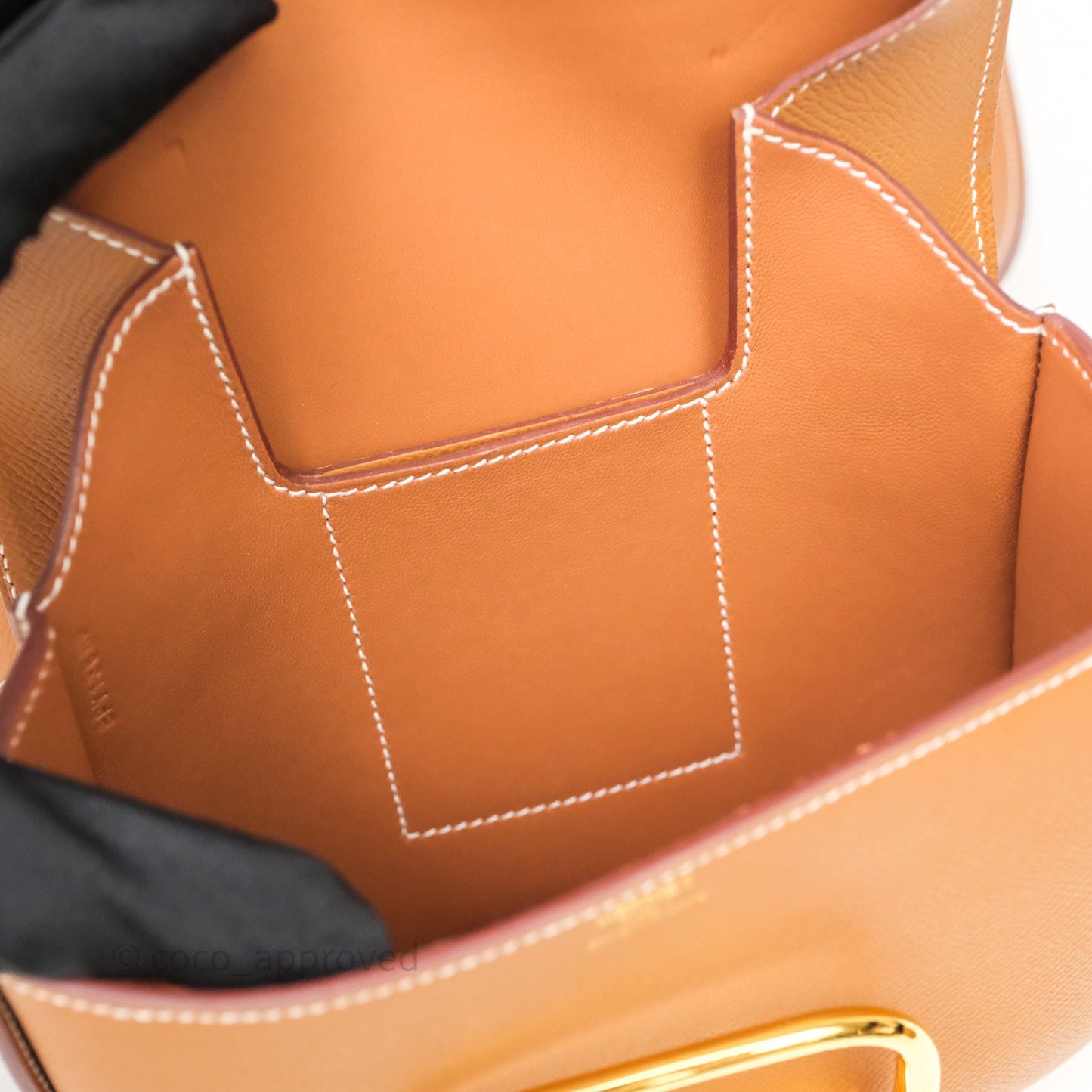 Hermès Della Cavalleria Mini Bag Gold 37 Epsom Gold Hardware