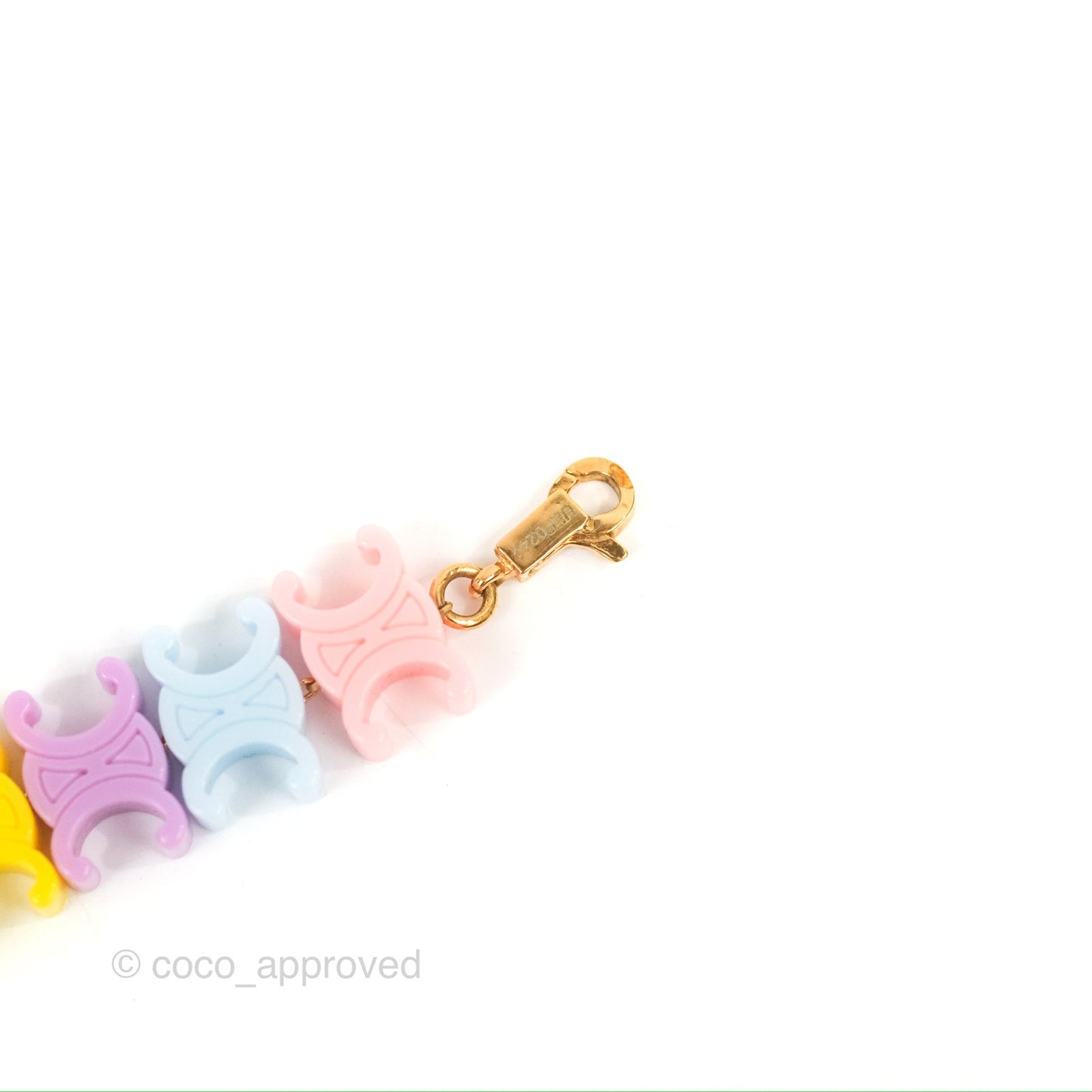Celine Baby Bracelet in Brass with Gold Finish and Plexiglass