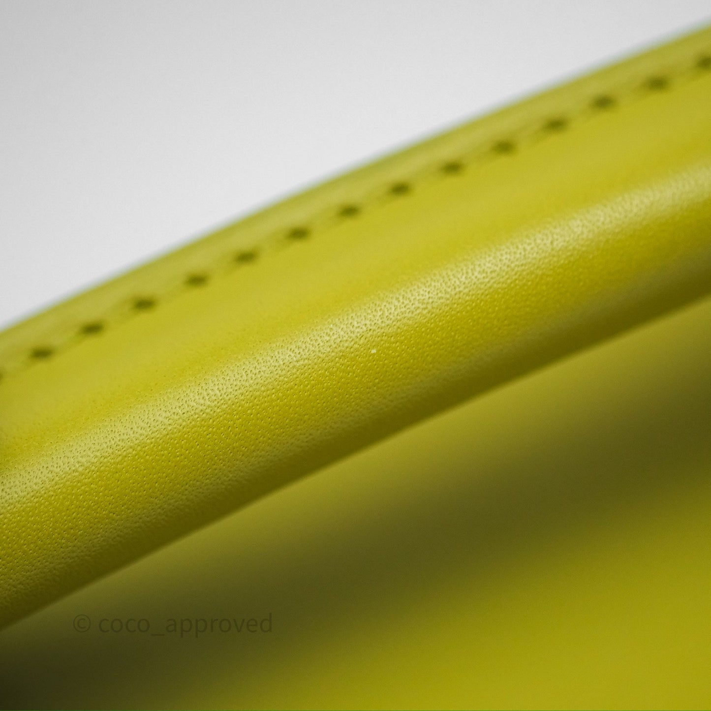 Loewe Mini Puzzle Edge Bag in Lime Smooth Calfskin