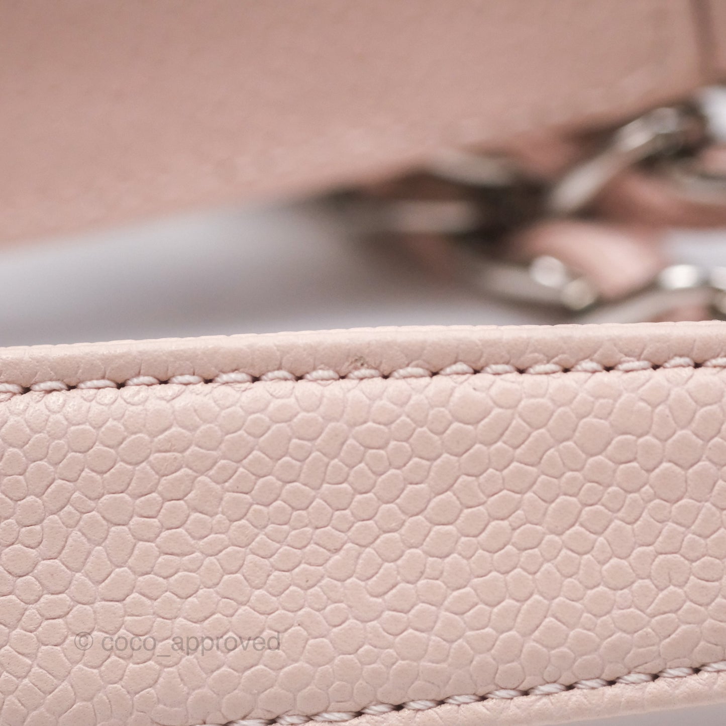 Chanel GST Pink Caviar Silver Hardware