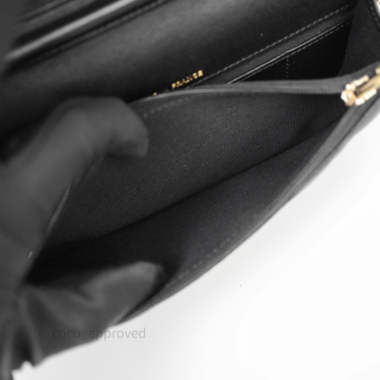 Chanel Mini Flap Bag Black Lambskin Gold Hardware