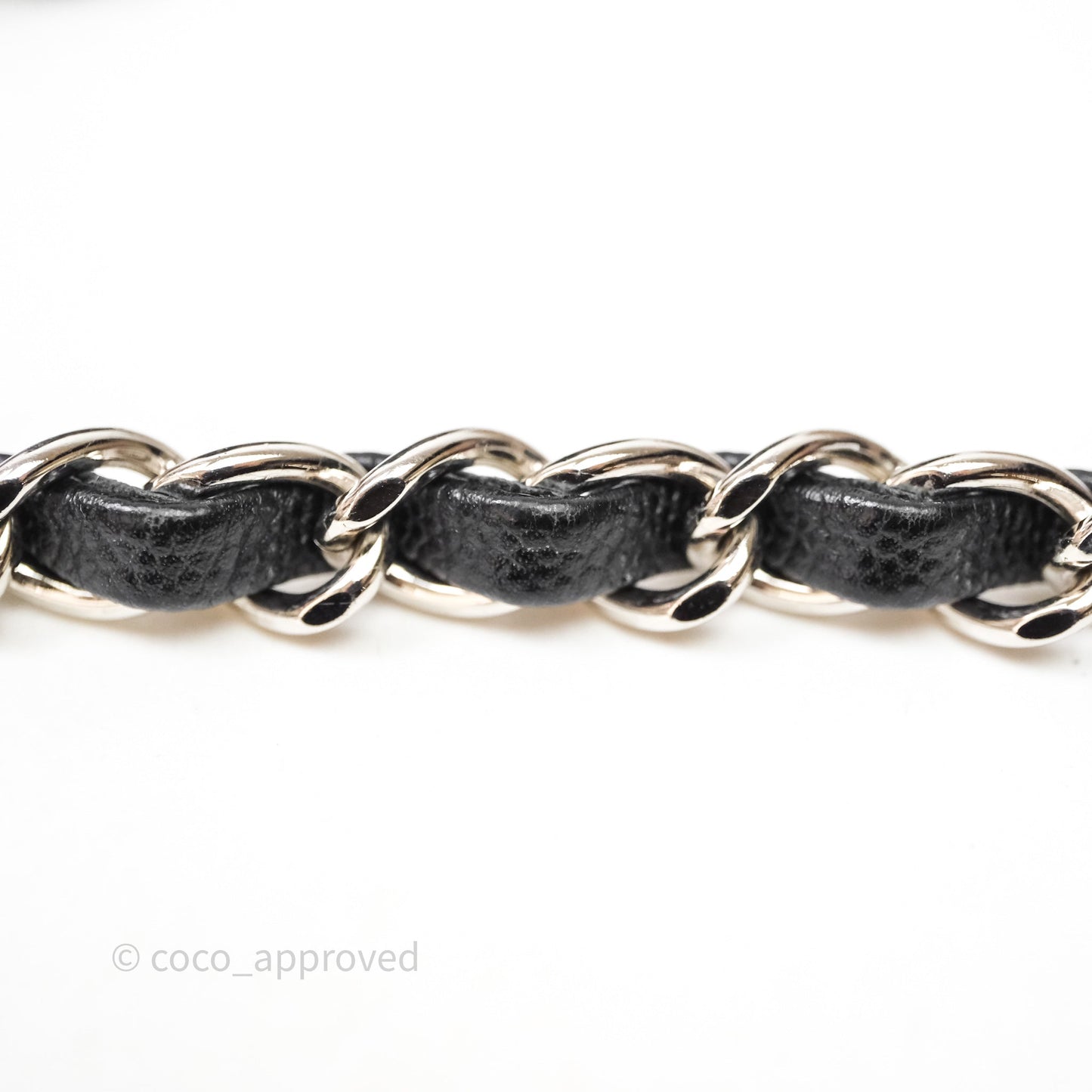 Chanel Mini Square Quilted Black Caviar Silver Hardware