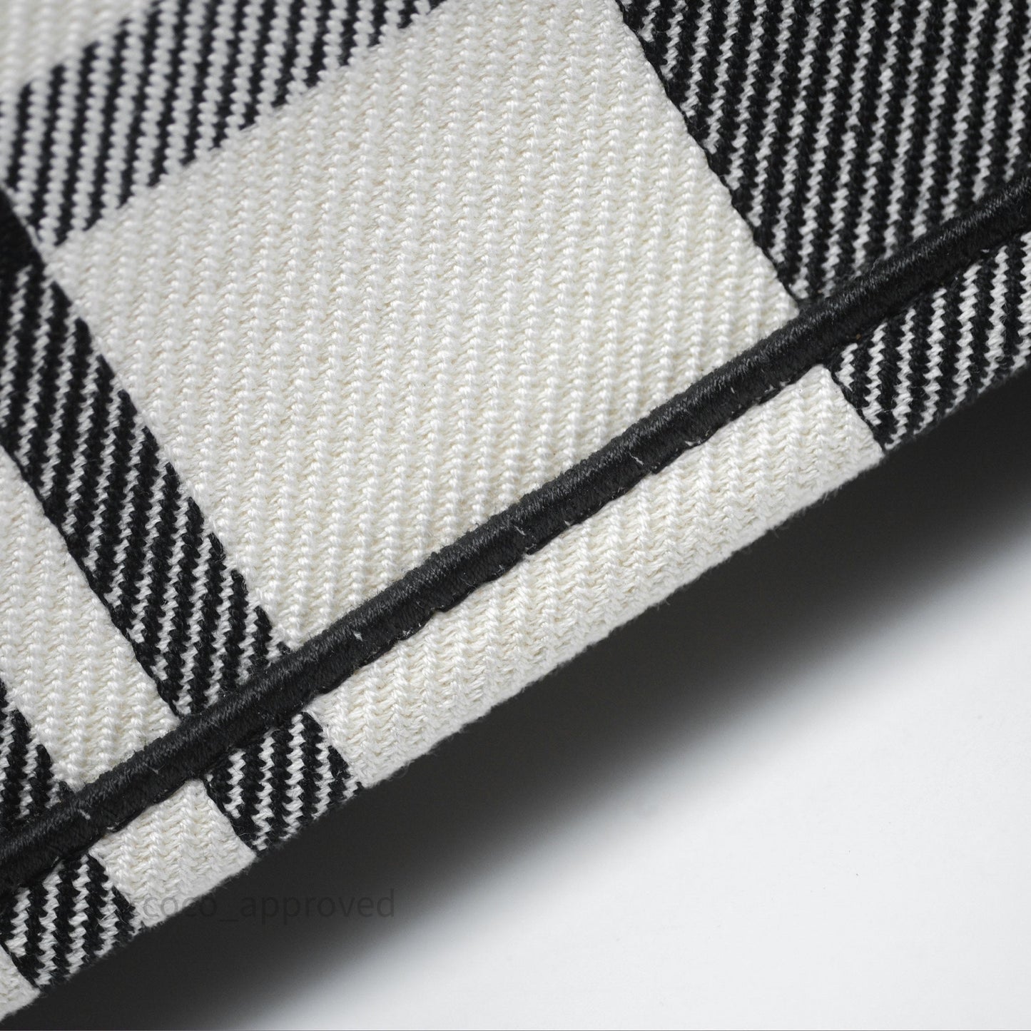 Christian Dior Large Check'n'Dior Book Tote Black/ White Canvas
