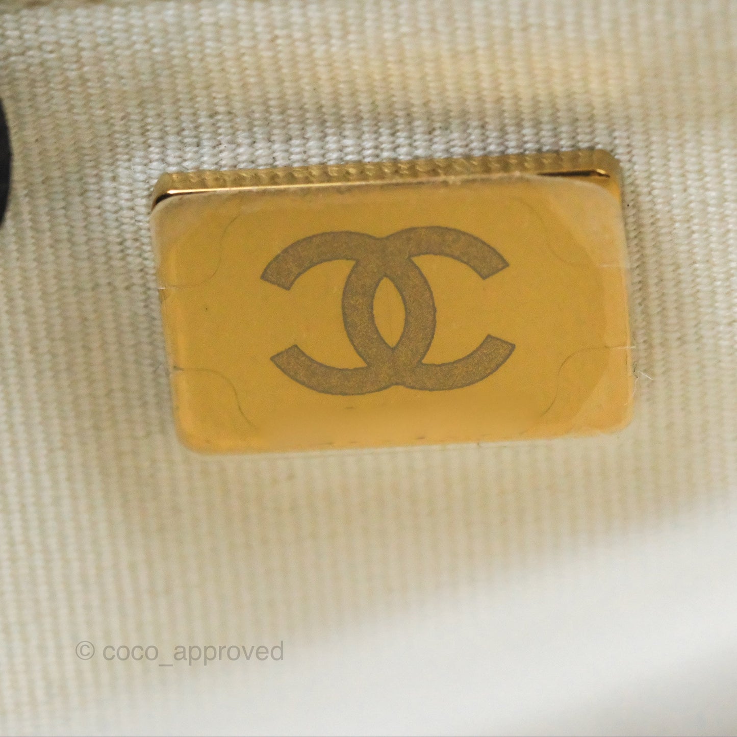 Chanel Quilted Classic Wallet on Chain WOC White Caviar Gold Hardware