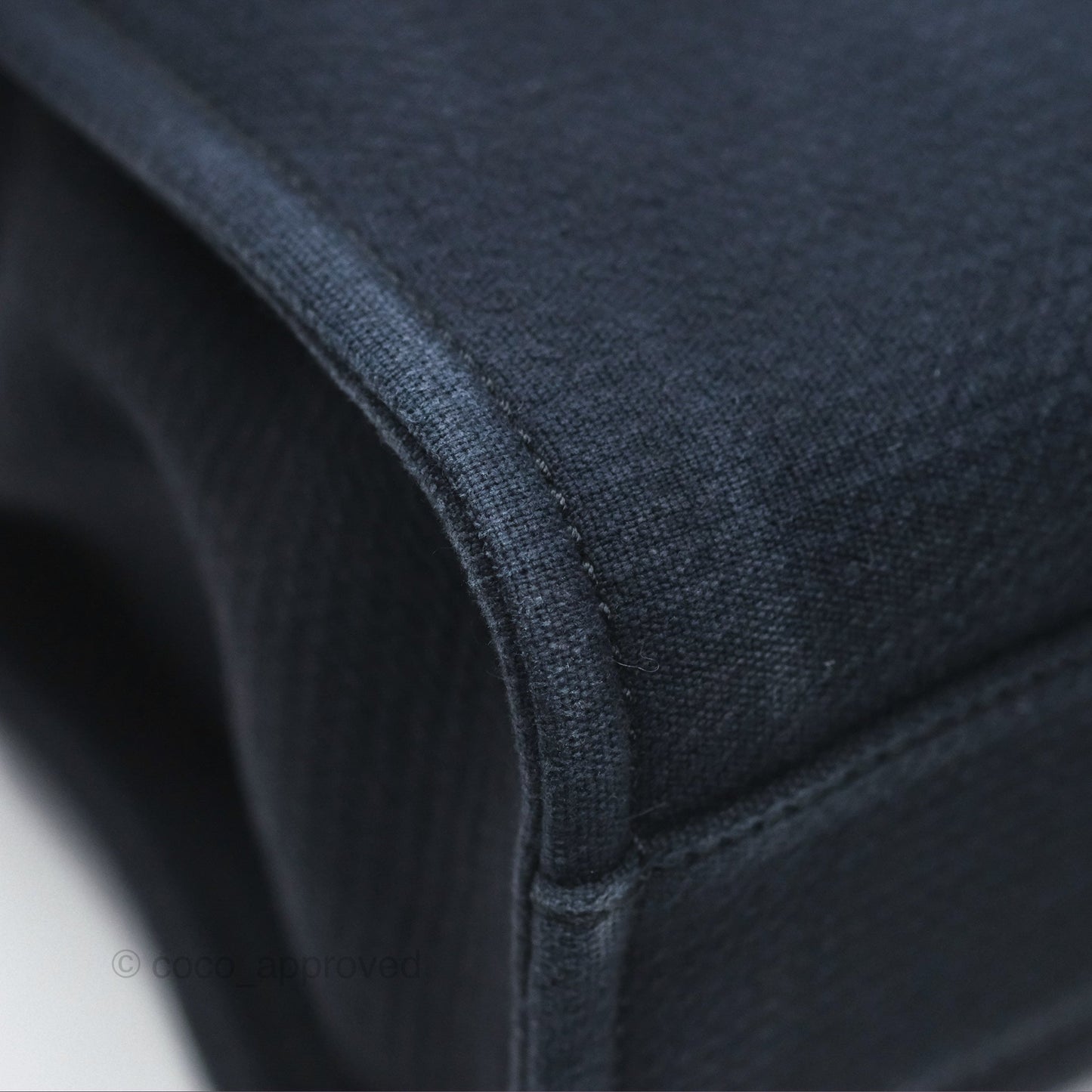 Chanel New Small Deauville Navy Canvas