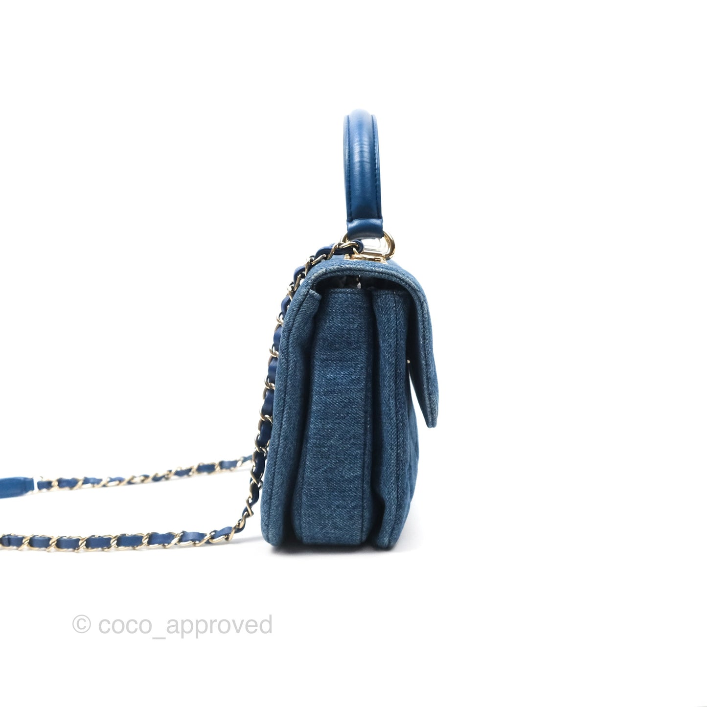Chanel Small Trendy CC Denim Gold Hardware