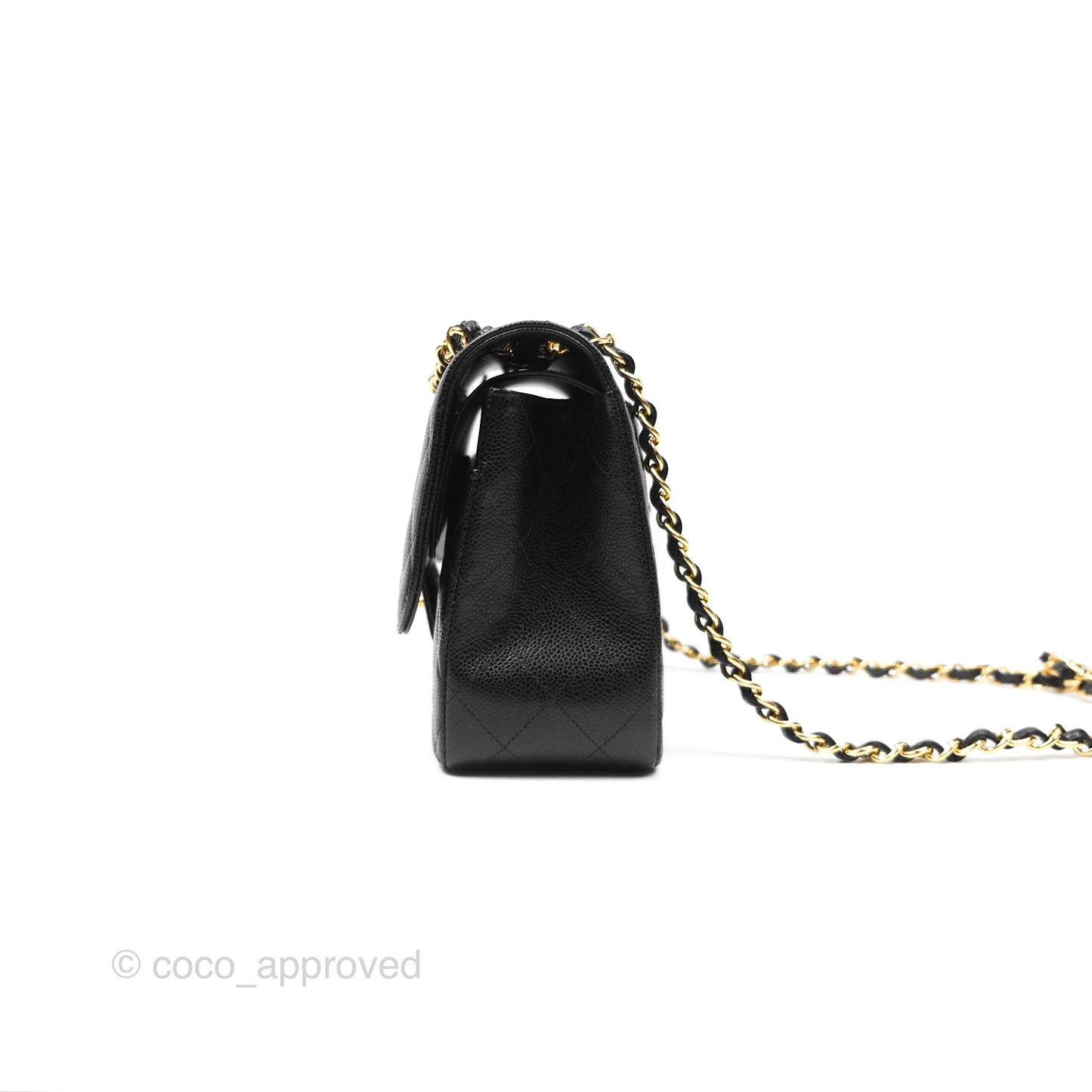 Chanel Jumbo Double Flap Black Caviar Gold Hardware⁣⁣
