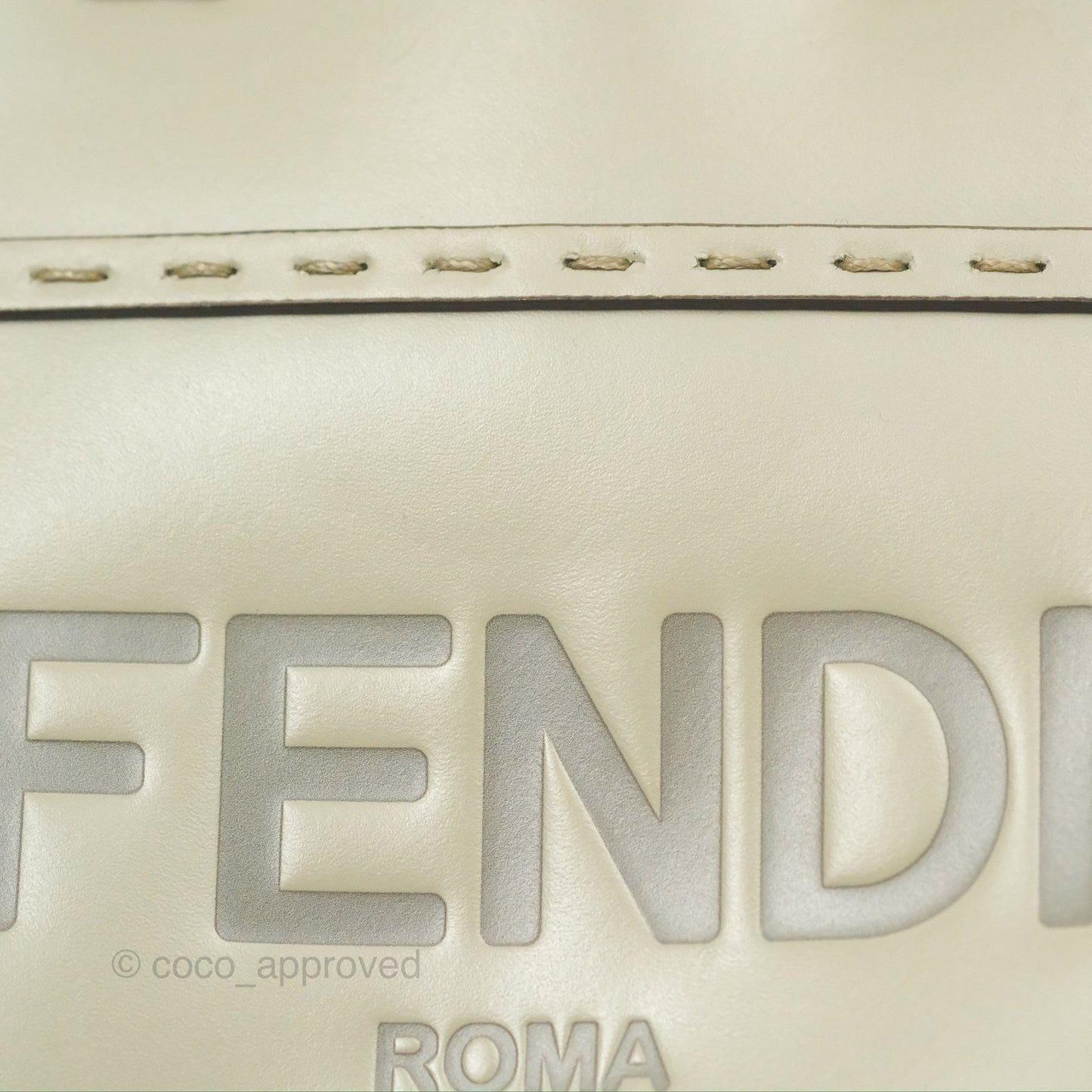 Fendi Mini Sunshine Shopper Bag Green Tea Tortoiseshell-effect Handle