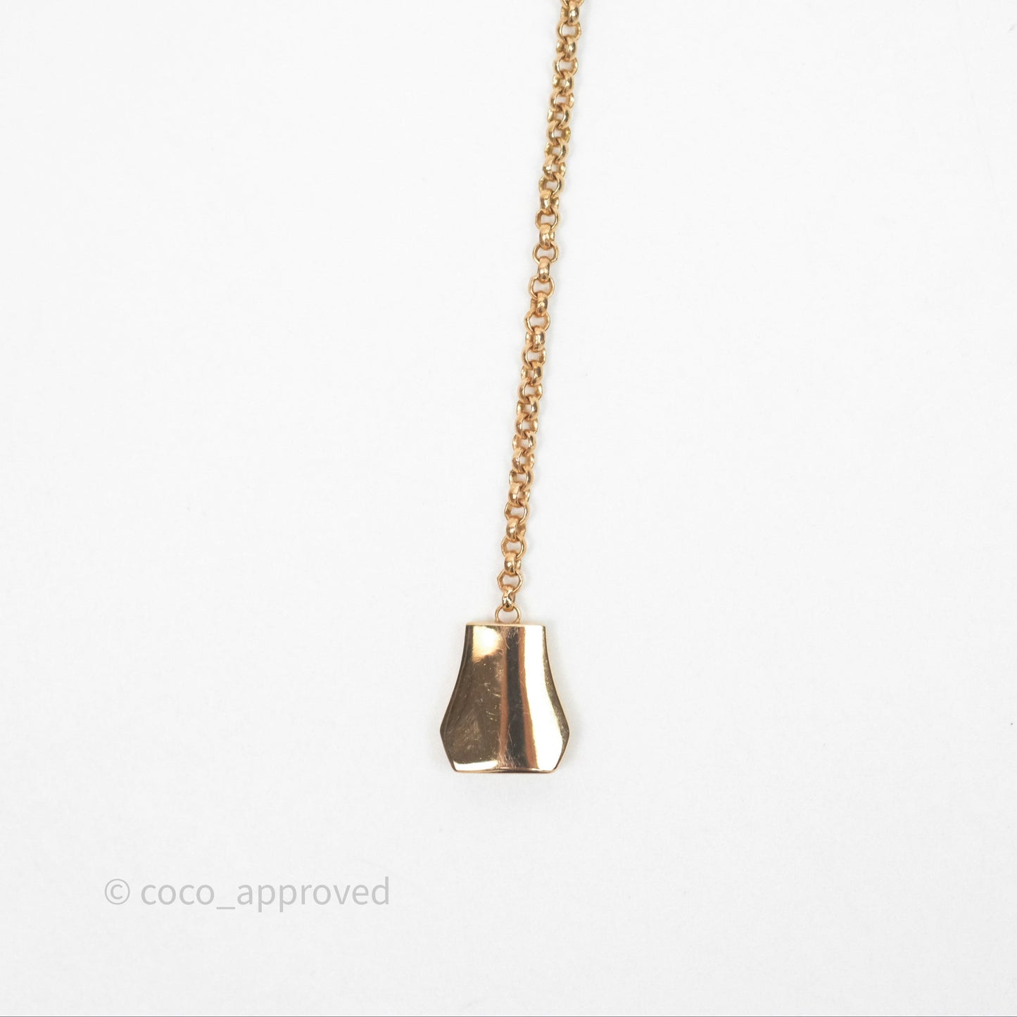 Hermès Kelly Clochette Necklace Small Model Rose Gold