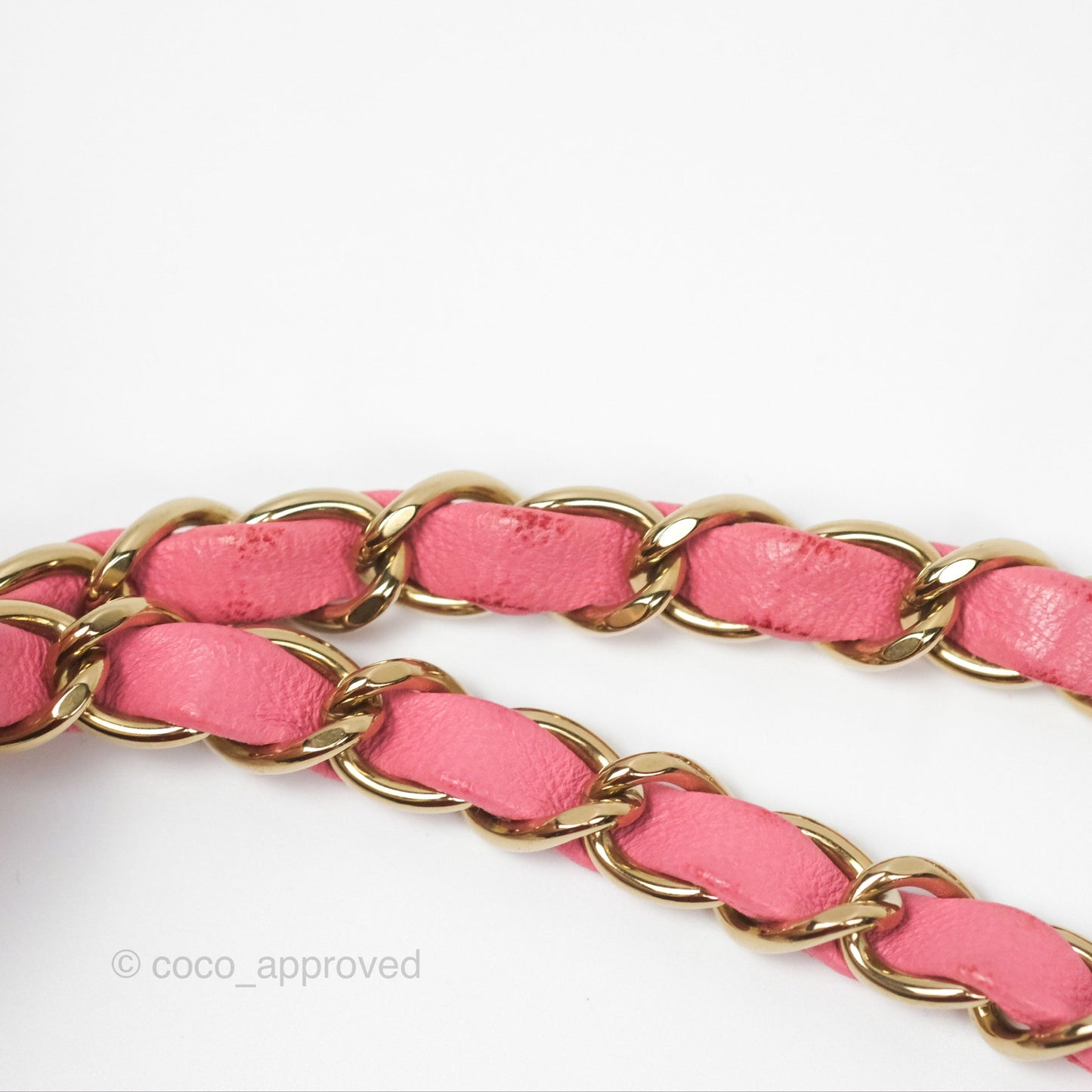 Chanel Quilted Mini Square Lambskin Pink Gold Hardware