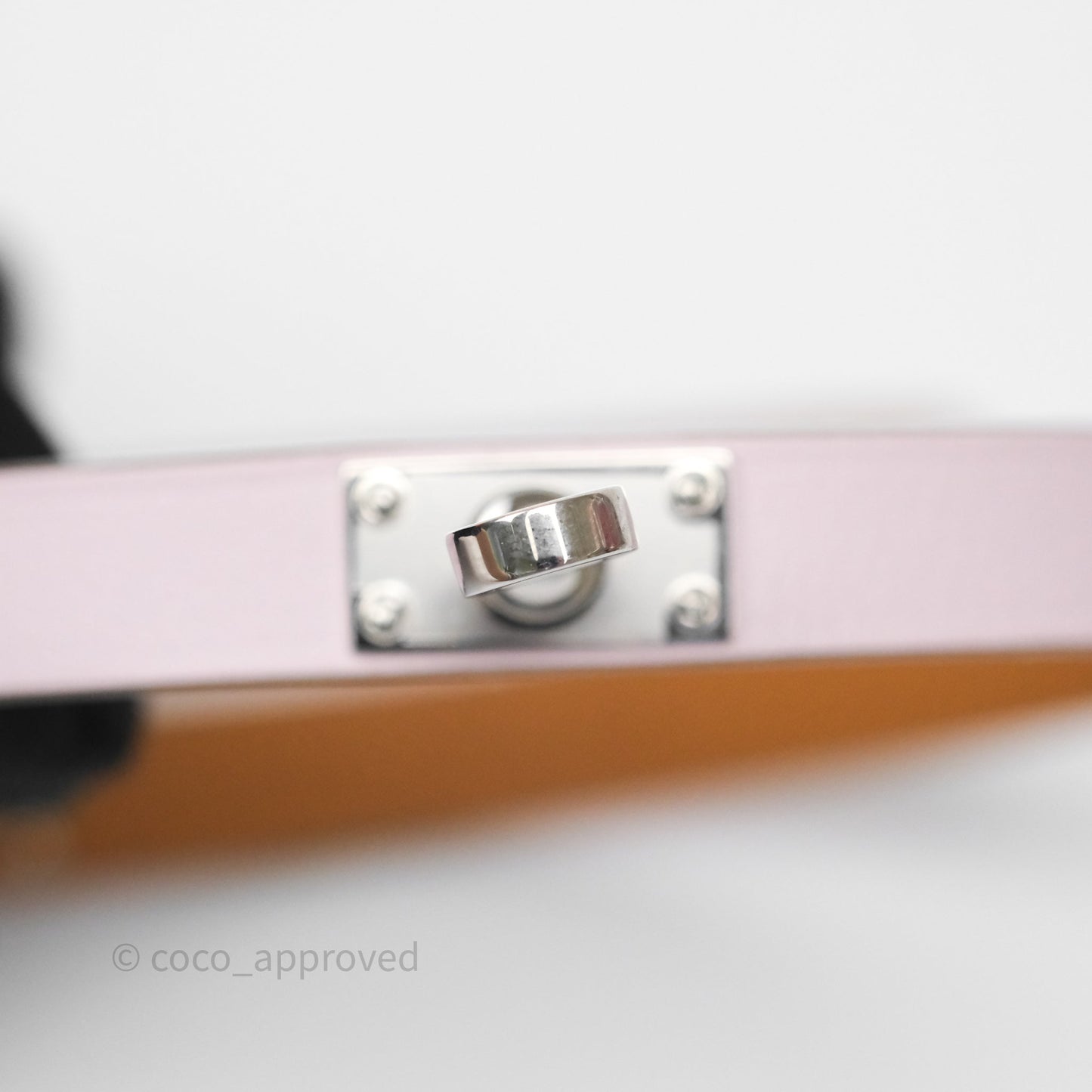 Hermès Kelly Double Tour Bracelet Mauve Pâle Swift Palladium Hardware