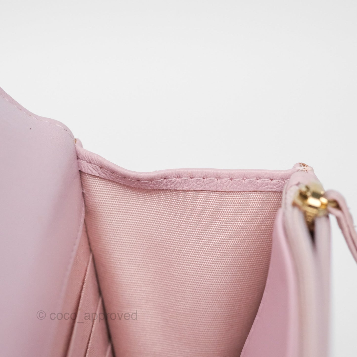 Chanel 19 Wallet on Chain WOC Light Pink Lambskin Mixed Hardware